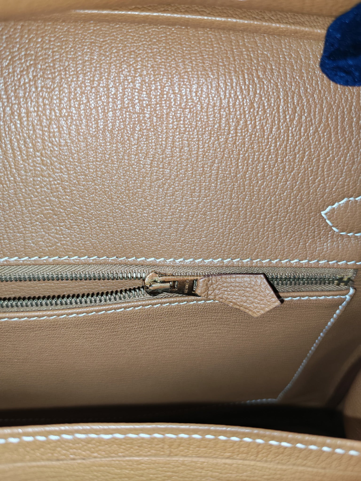Birkin 30 Retourne in Gold Togo Leather & Gold Hardware Stamp A