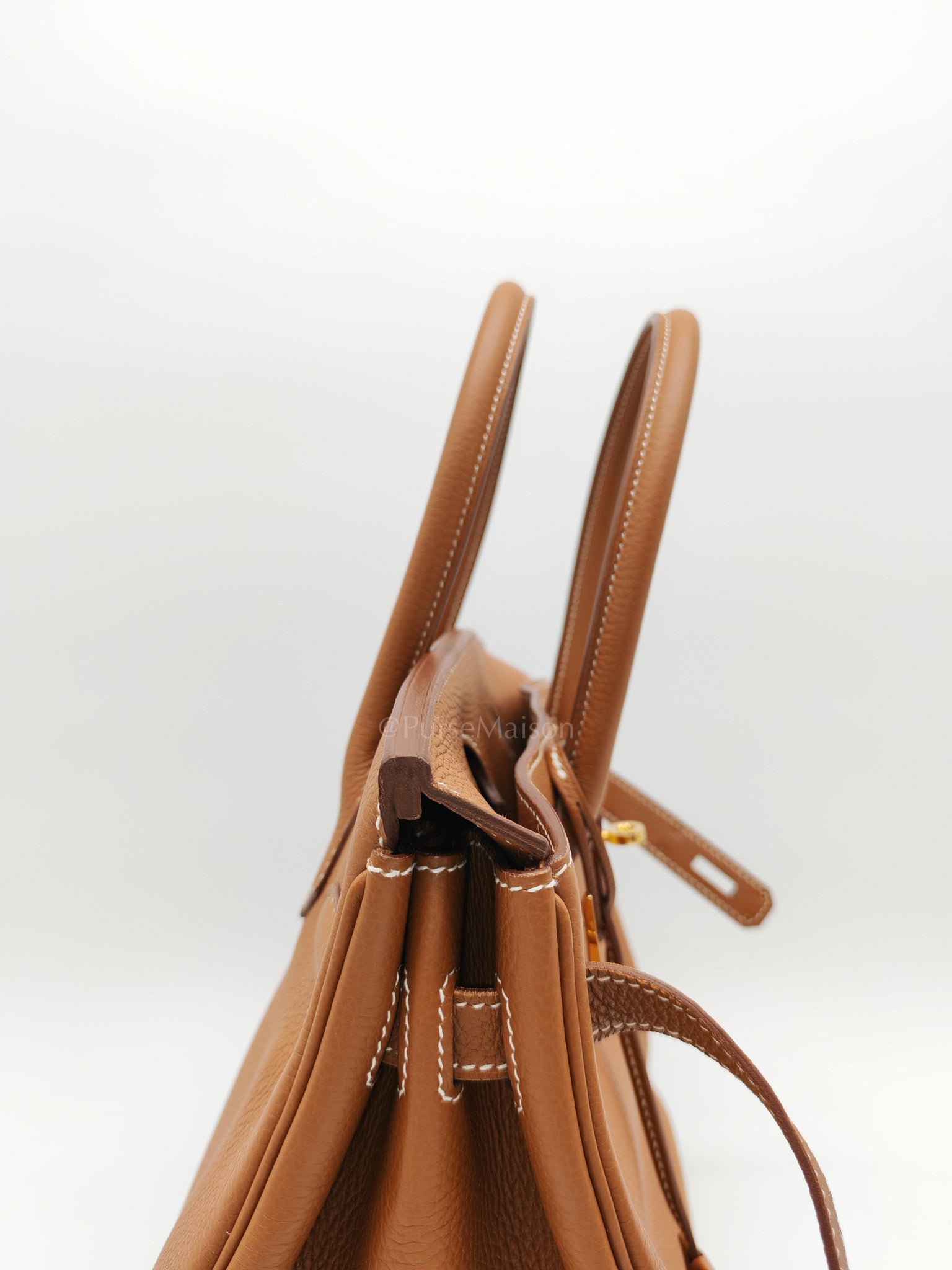 Birkin 30 Retourne in Gold Togo Leather & Gold Hardware Stamp A