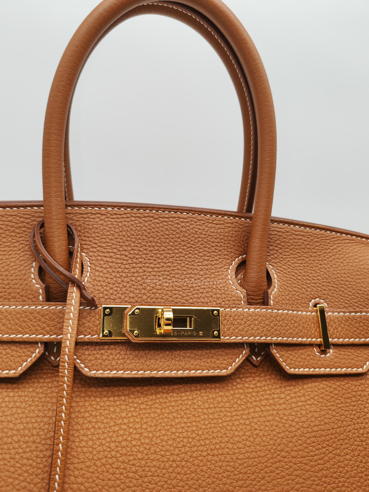 Birkin 30 Retourne in Gold Togo Leather & Gold Hardware Stamp A