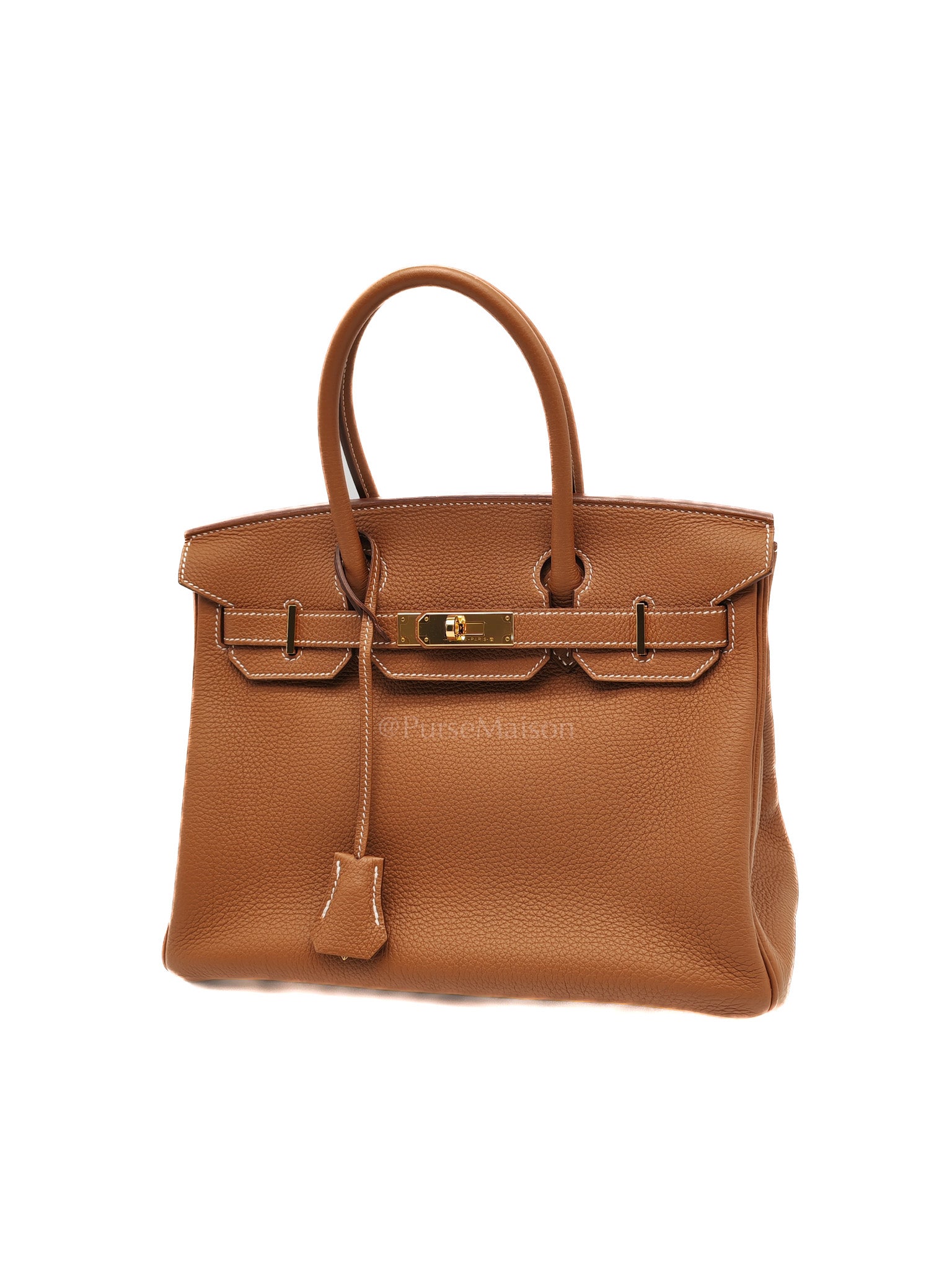 Birkin 30 Retourne in Gold Togo Leather & Gold Hardware Stamp A