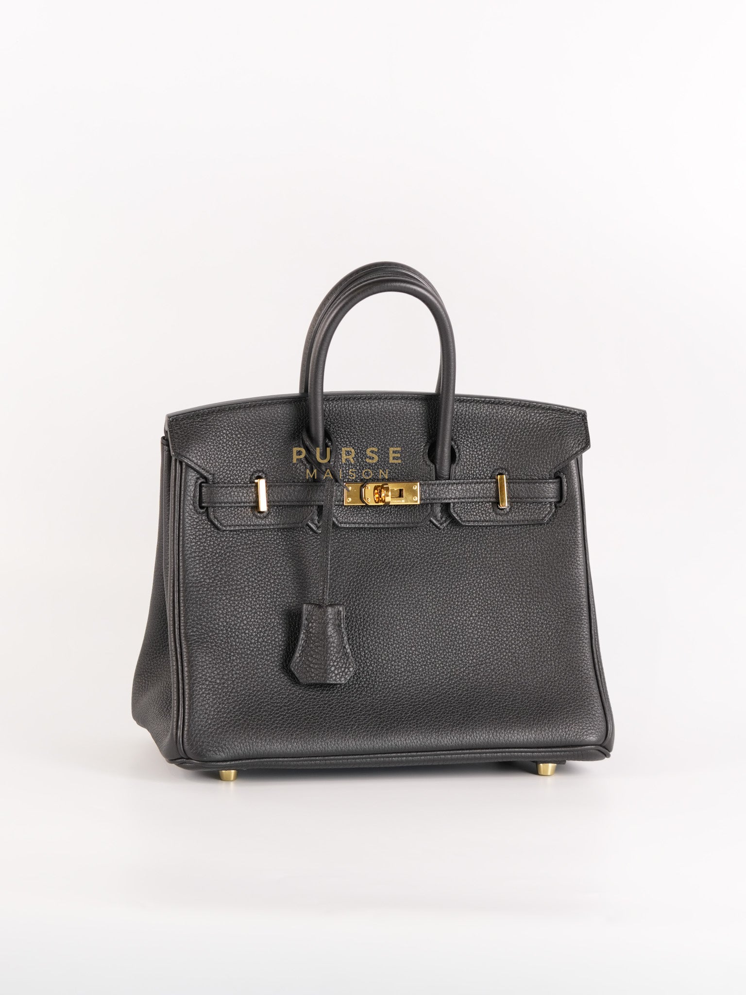 Birkin 25 in Black Togo Leather & Gold Hardware Stamp X (2016)