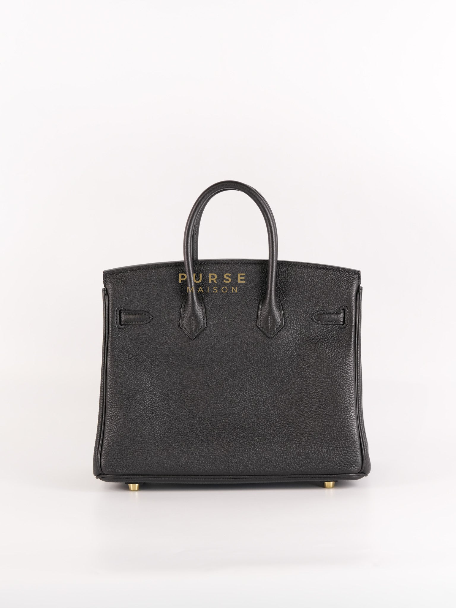 Birkin 25 in Black Togo Leather & Gold Hardware Stamp X (2016) | Purse Maison Luxury Bags Shop