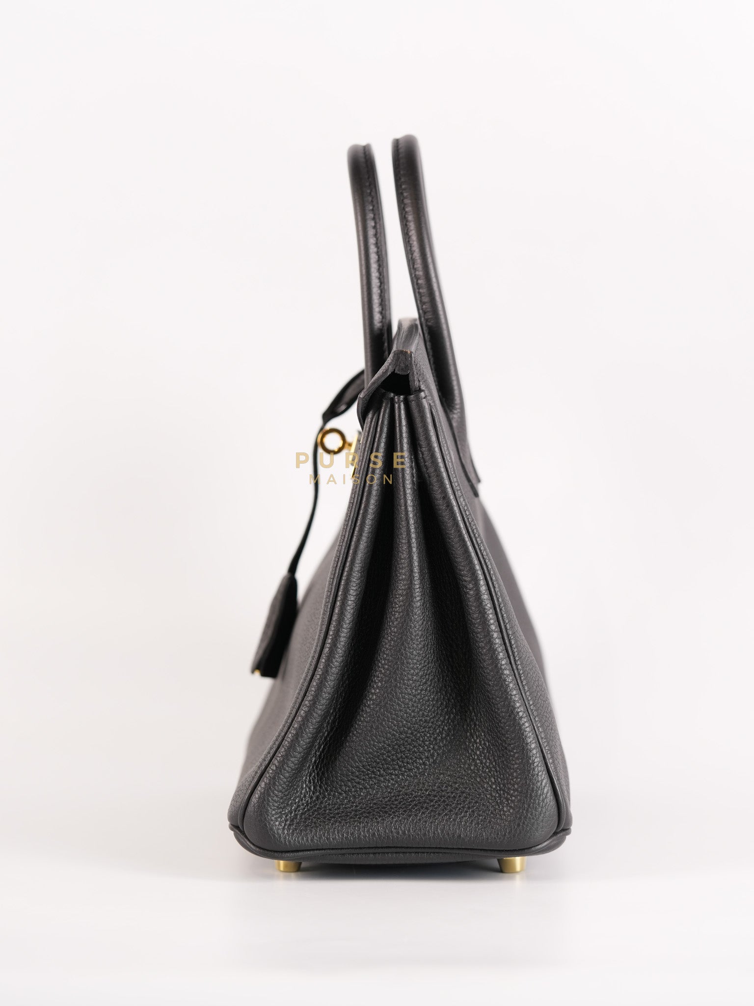 Birkin 25 in Black Togo Leather & Gold Hardware Stamp X (2016) | Purse Maison Luxury Bags Shop