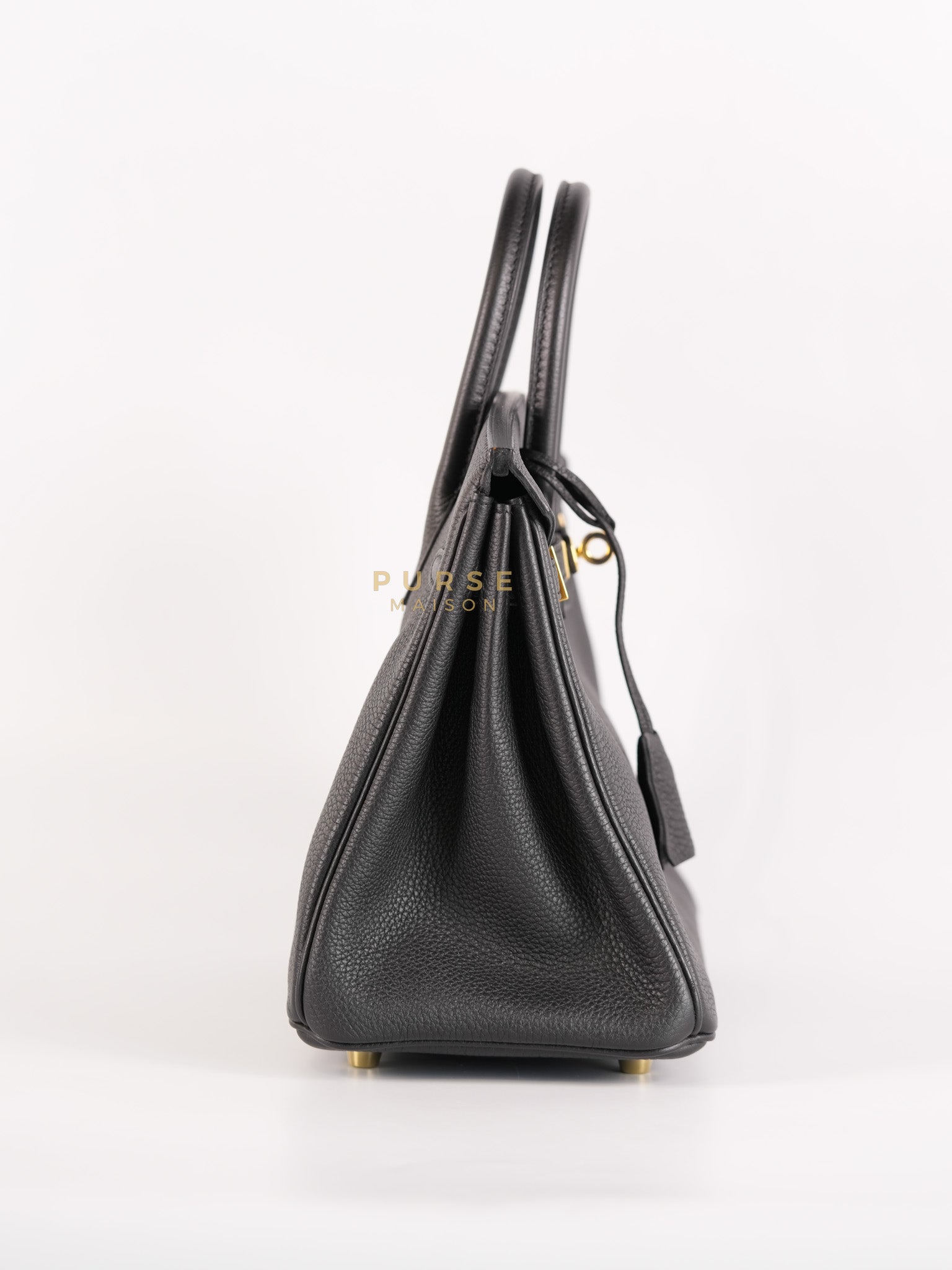 Birkin 25 in Black Togo Leather & Gold Hardware Stamp X (2016) | Purse Maison Luxury Bags Shop