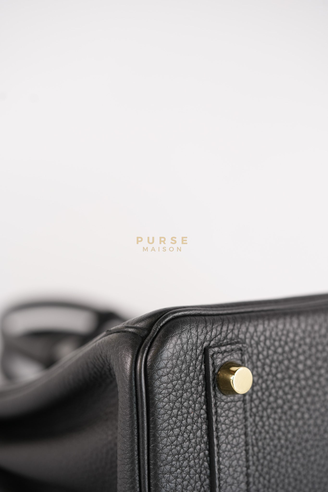 Birkin 25 in Black Togo Leather & Gold Hardware Stamp X (2016) | Purse Maison Luxury Bags Shop