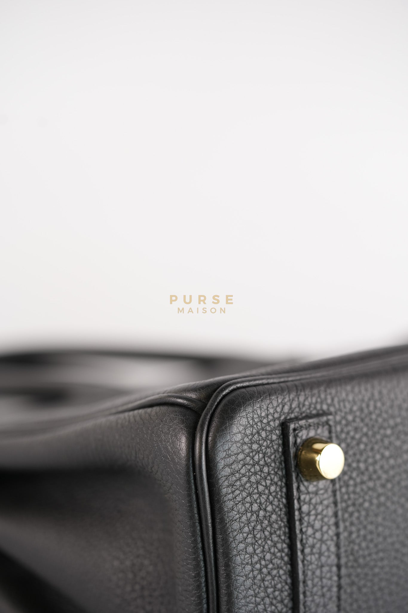 Birkin 25 in Black Togo Leather & Gold Hardware Stamp X (2016) | Purse Maison Luxury Bags Shop