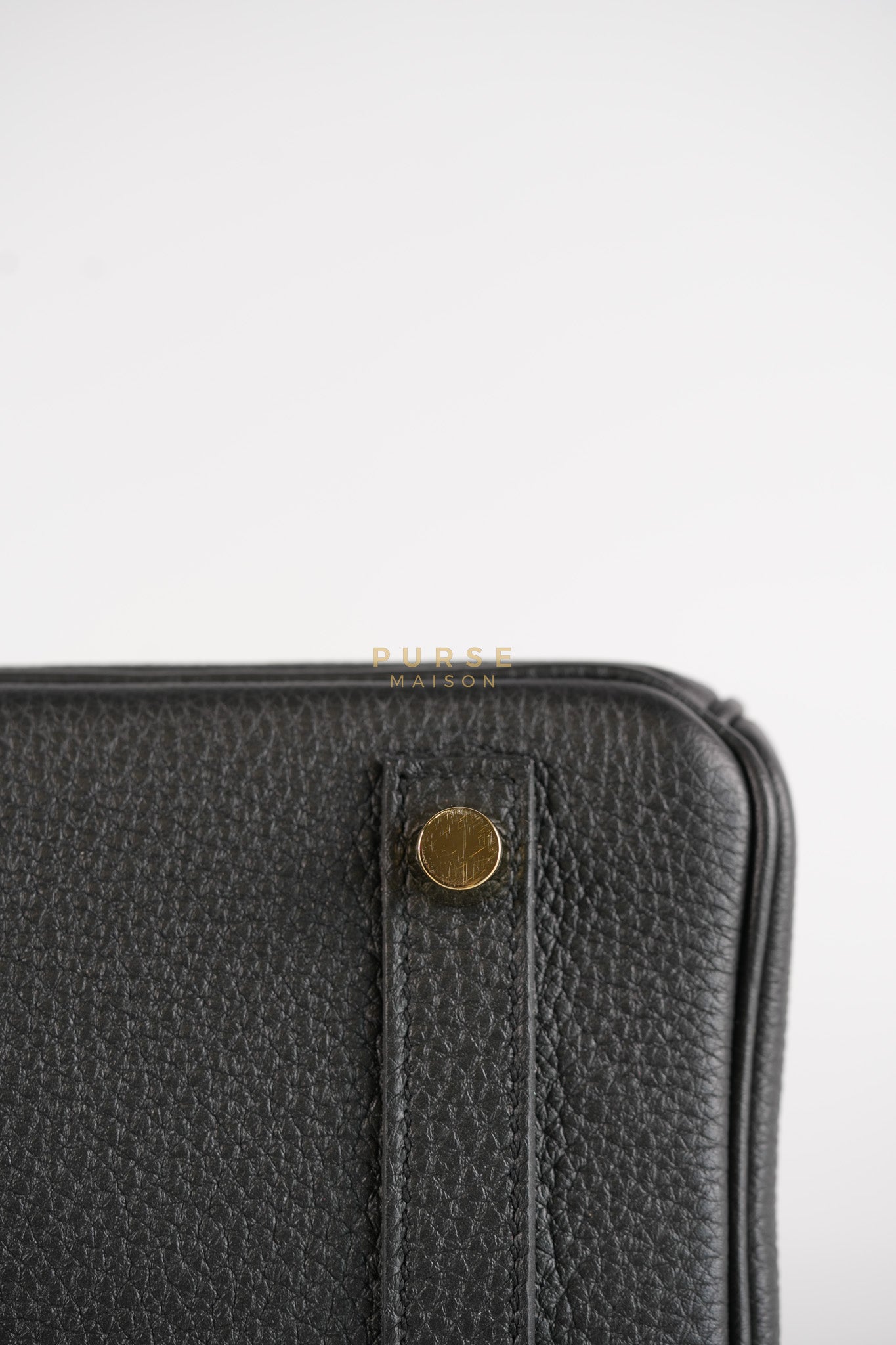 Birkin 25 in Black Togo Leather & Gold Hardware Stamp X (2016) | Purse Maison Luxury Bags Shop