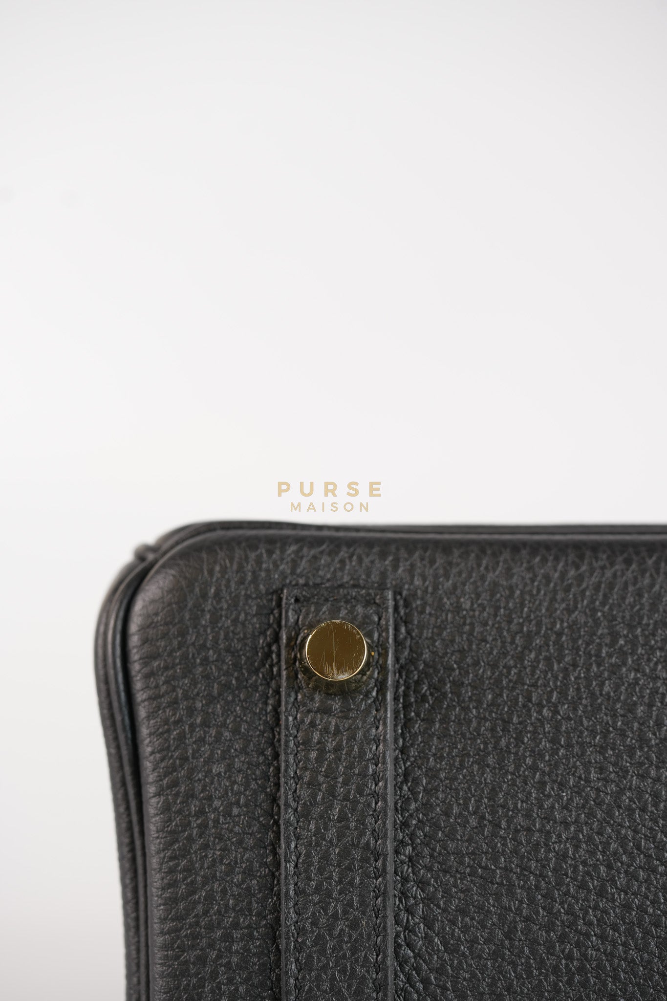 Birkin 25 in Black Togo Leather & Gold Hardware Stamp X (2016) | Purse Maison Luxury Bags Shop