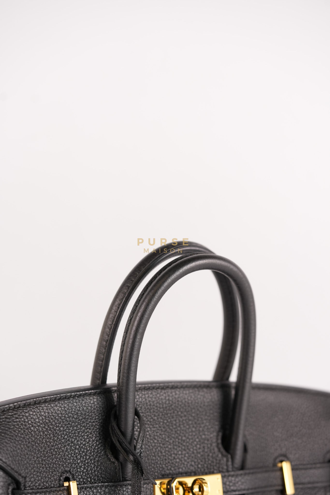 Birkin 25 in Black Togo Leather & Gold Hardware Stamp X (2016) | Purse Maison Luxury Bags Shop