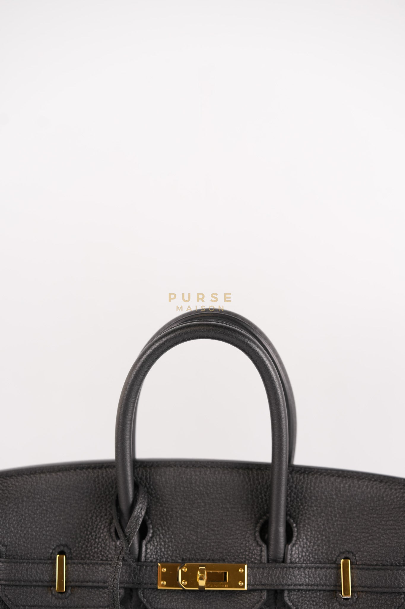 Birkin 25 in Black Togo Leather & Gold Hardware Stamp X (2016) | Purse Maison Luxury Bags Shop
