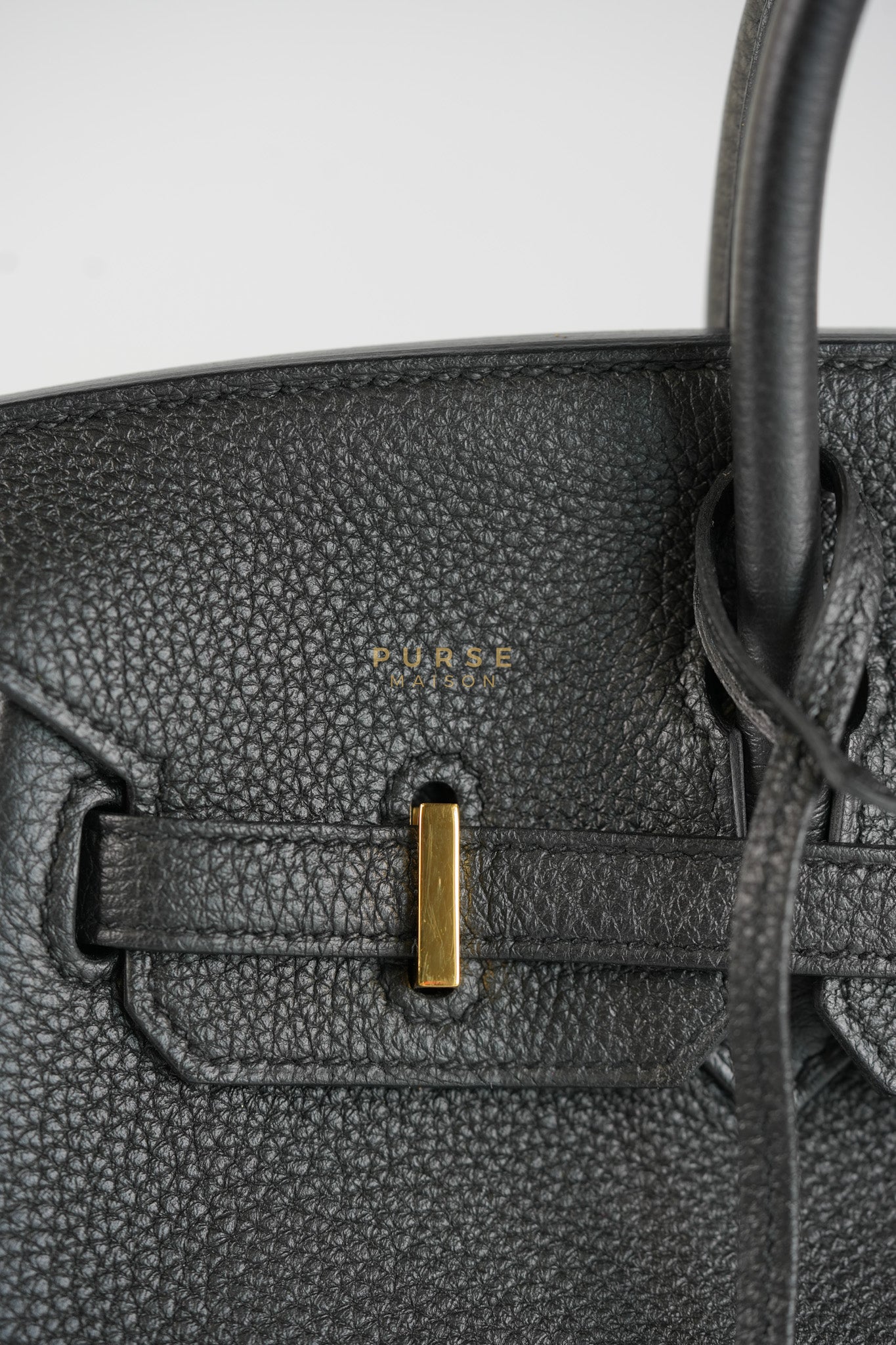 Birkin 25 in Black Togo Leather & Gold Hardware Stamp X (2016) | Purse Maison Luxury Bags Shop