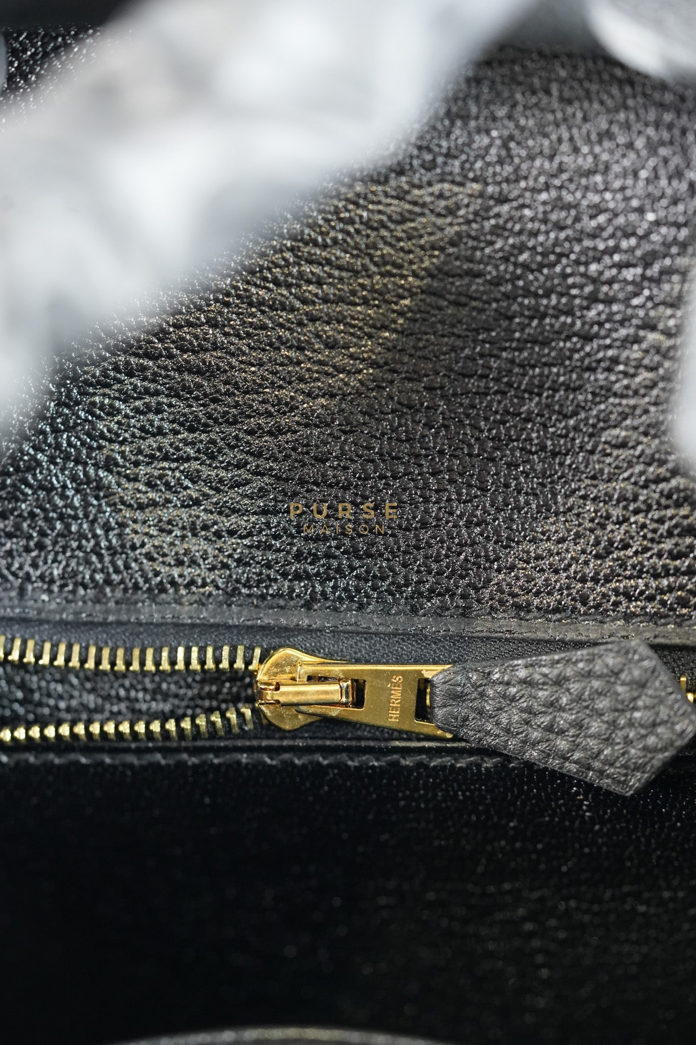 Birkin 25 in Black Togo Leather & Gold Hardware Stamp X (2016) | Purse Maison Luxury Bags Shop
