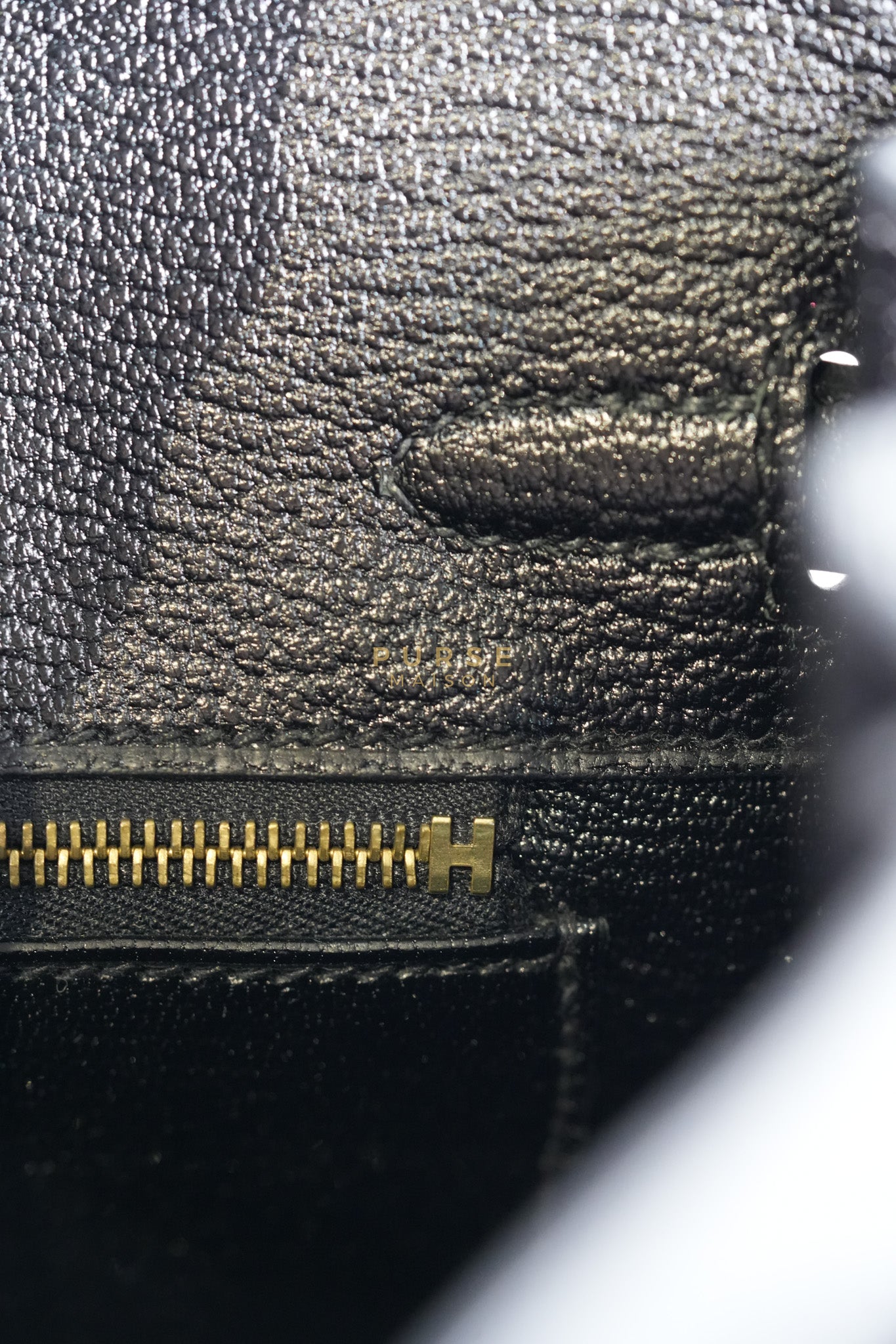 Birkin 25 in Black Togo Leather & Gold Hardware Stamp X (2016) | Purse Maison Luxury Bags Shop
