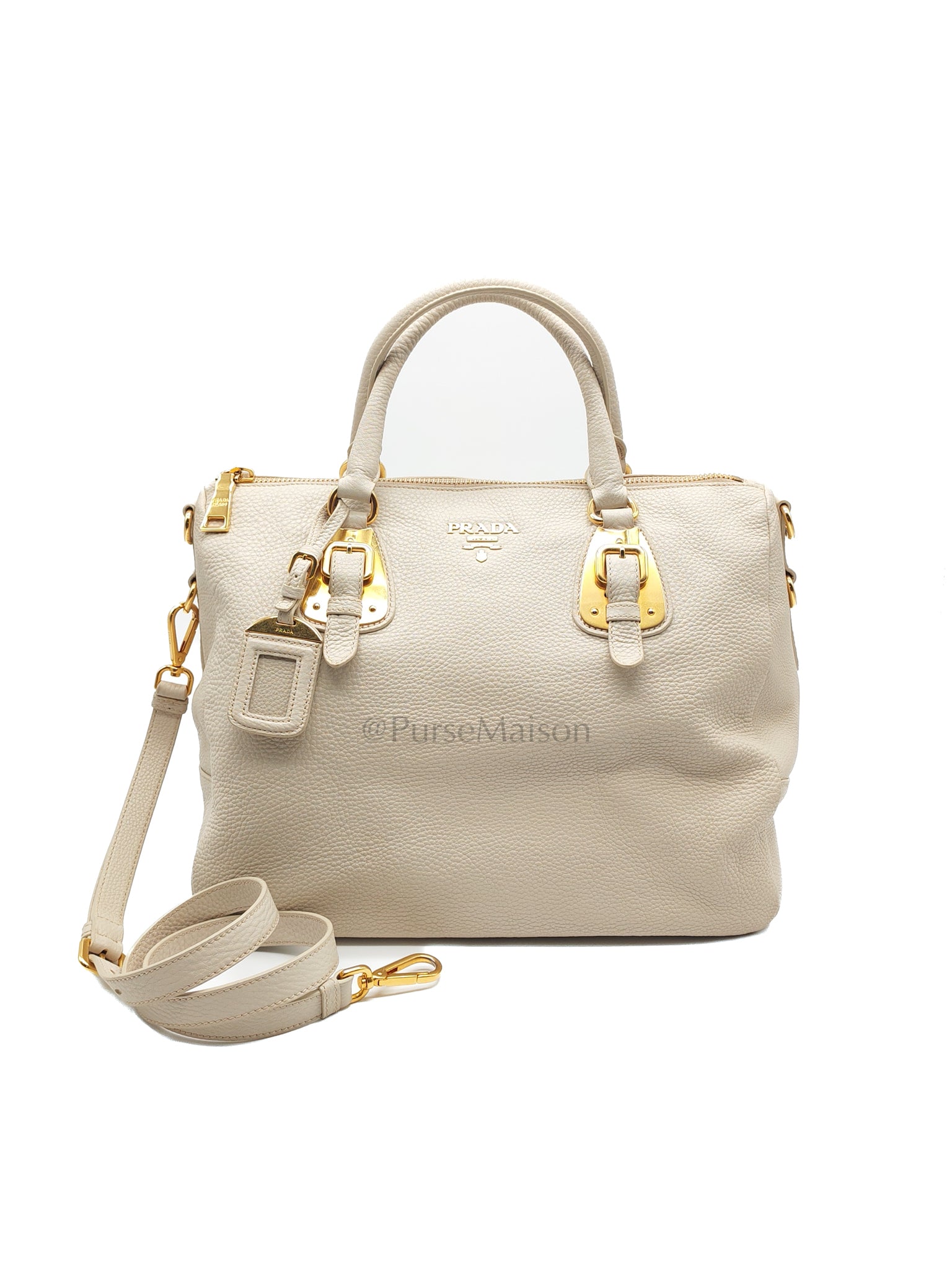 BL0817 Vitello Daino Off-White in Soft Pebbled Calfskin Leather | Purse Maison Luxury Bags Shop