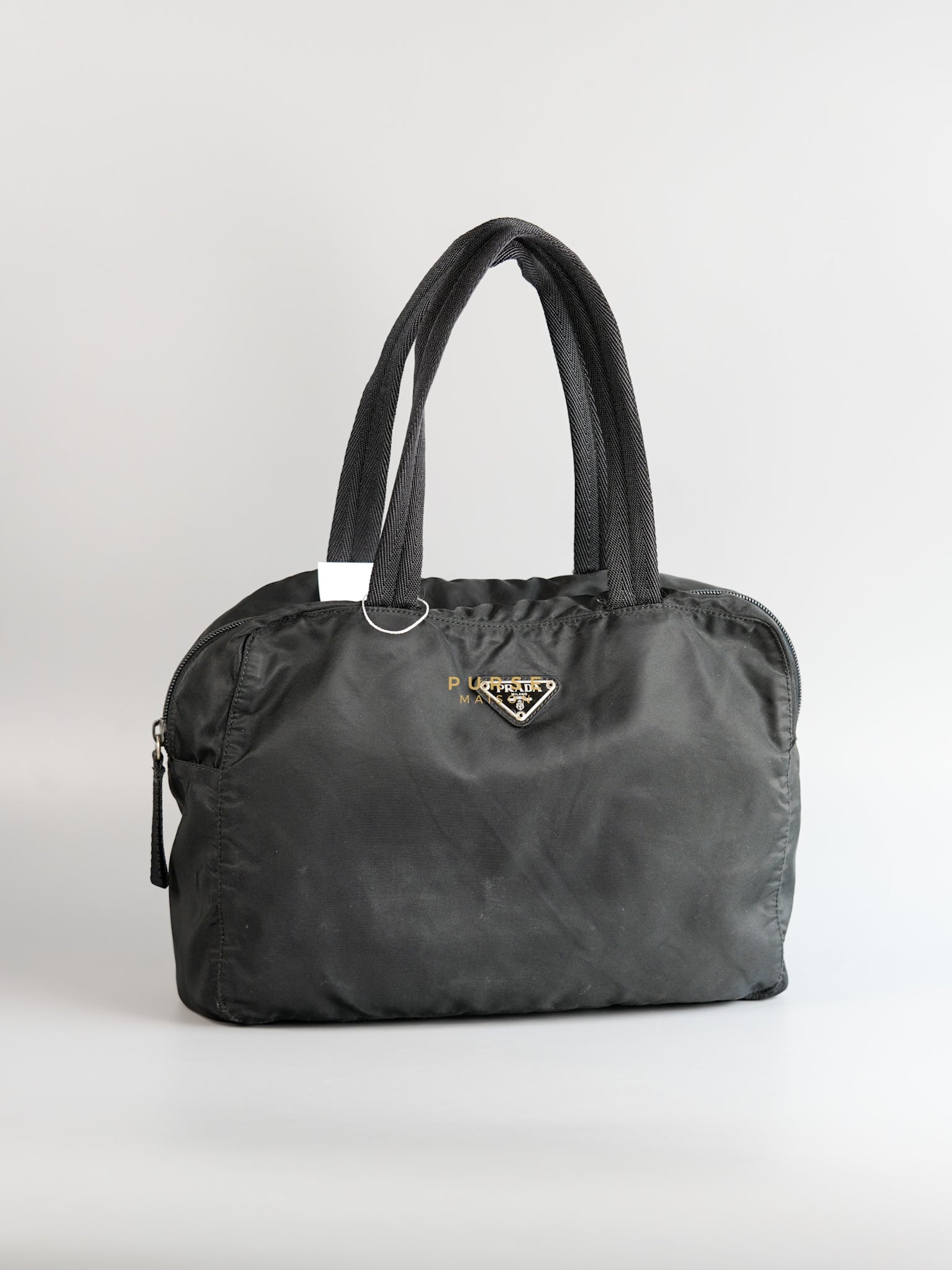 Black Nylon Hand Carry Bag | Purse Maison Luxury Bags Shop