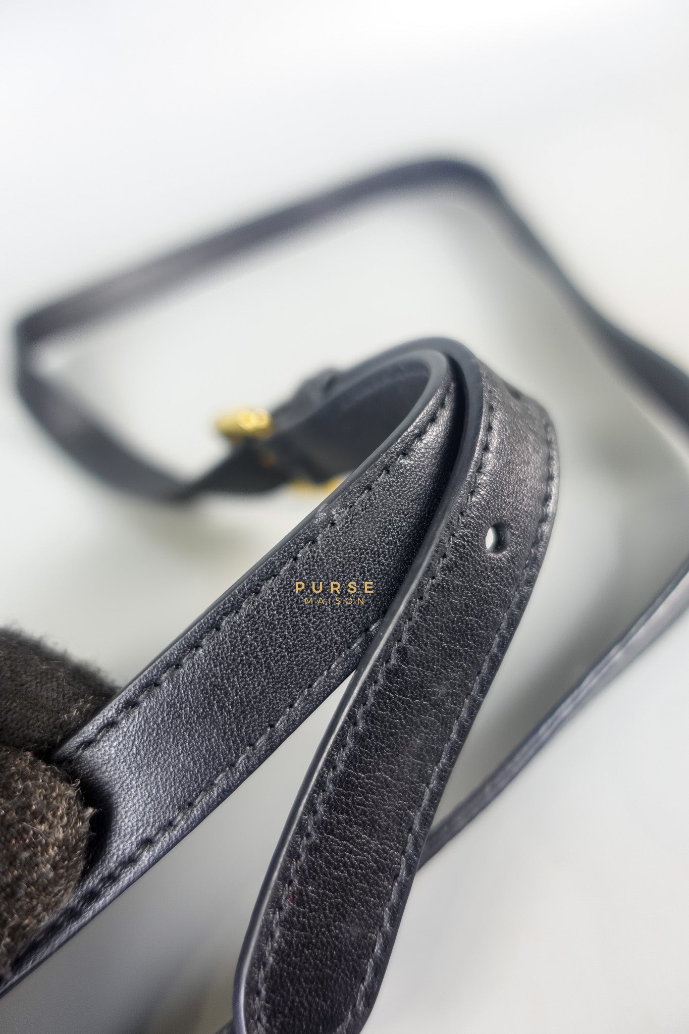 Black Nylon Tessuto And Leather Bauletto Shoulder Bag | Purse Maison Luxury Bags Shop