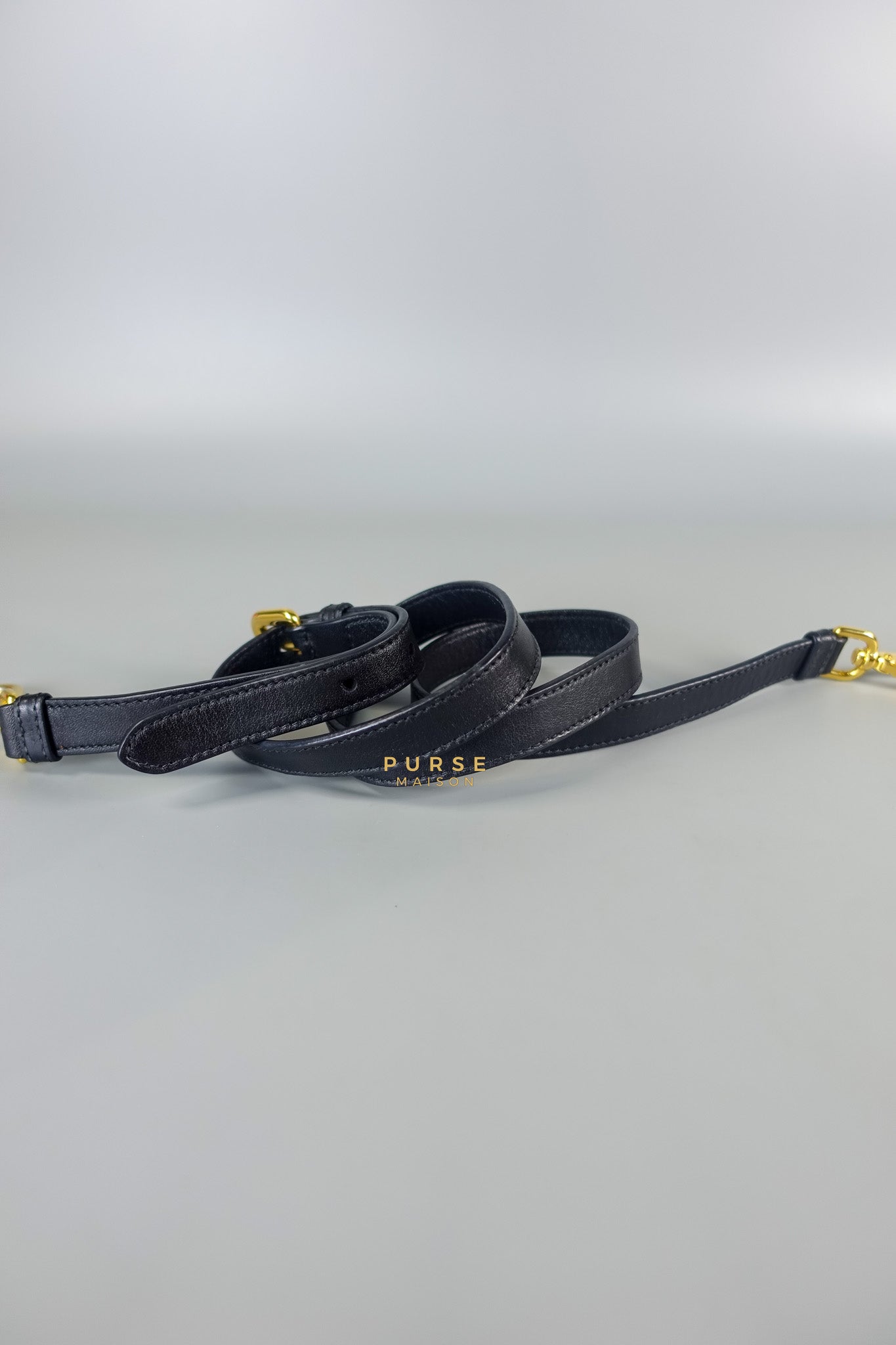 Black Nylon Tessuto And Leather Bauletto Shoulder Bag | Purse Maison Luxury Bags Shop