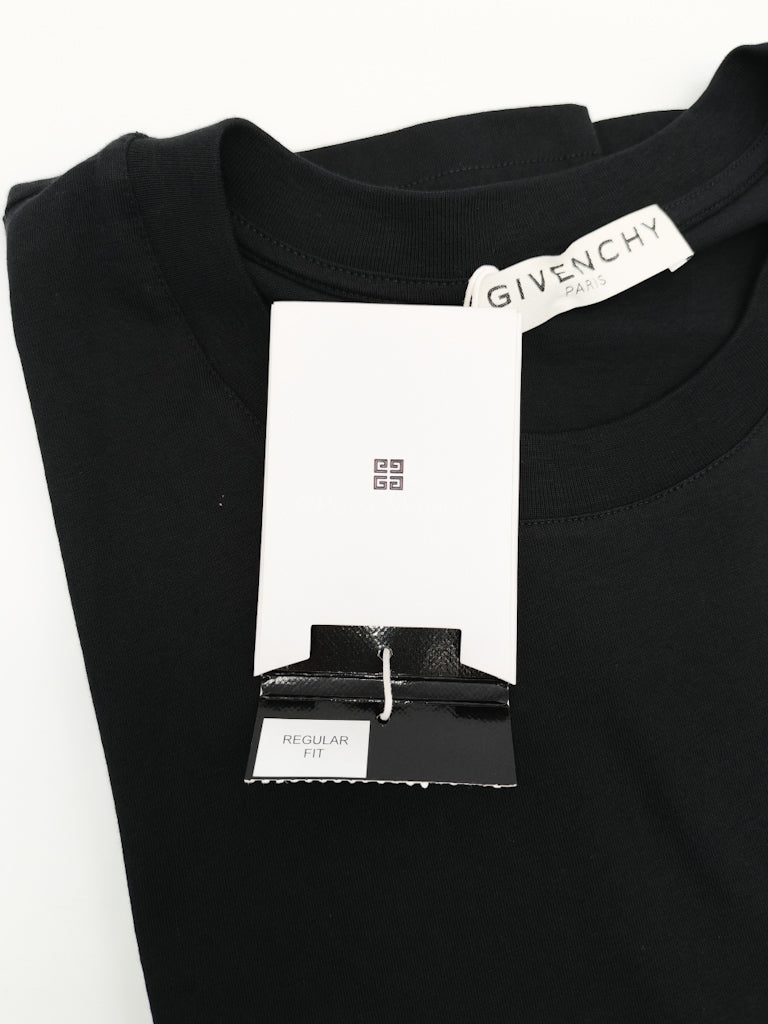 Black Silver Logo T-Shirt (Regular Fit) Size Large | Purse Maison Luxury Bags Shop