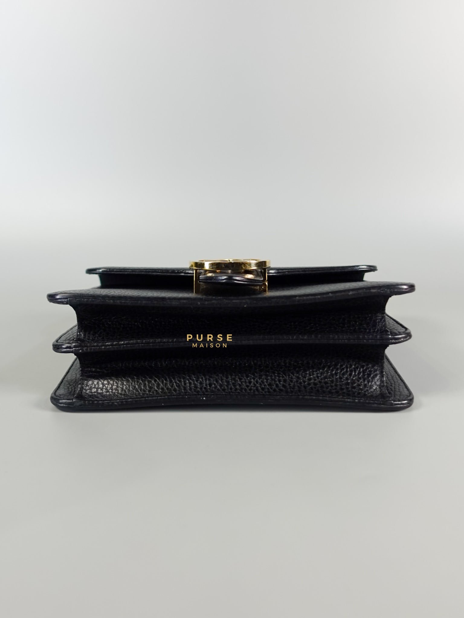 Black Small Dollar Interlocking G Crossbody Chain Strap | Purse Maison Luxury Bags Shop