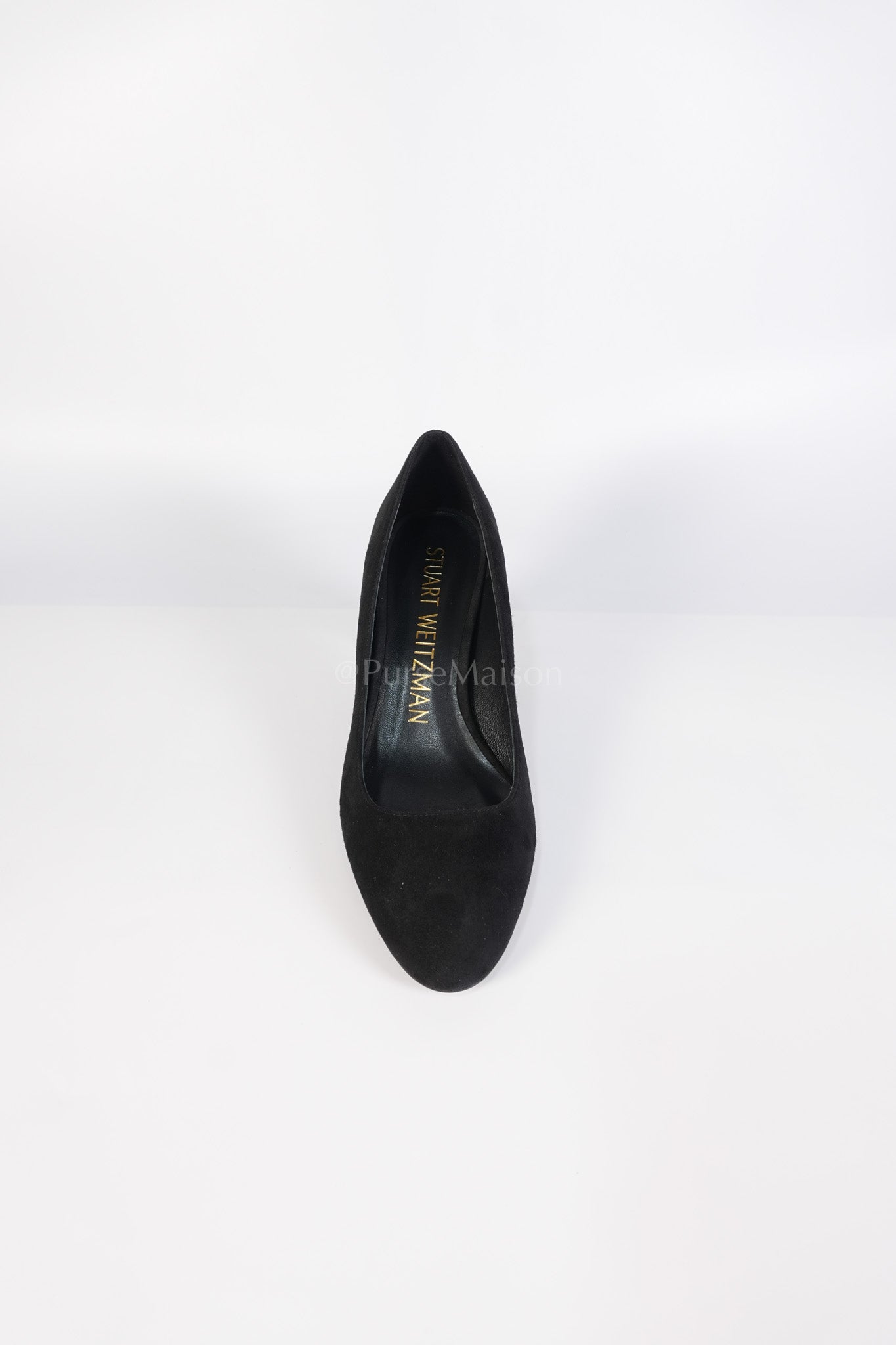 Black Suede Pumps Size 37 EU(23.5cm) | Purse Maison Luxury Bags Shop