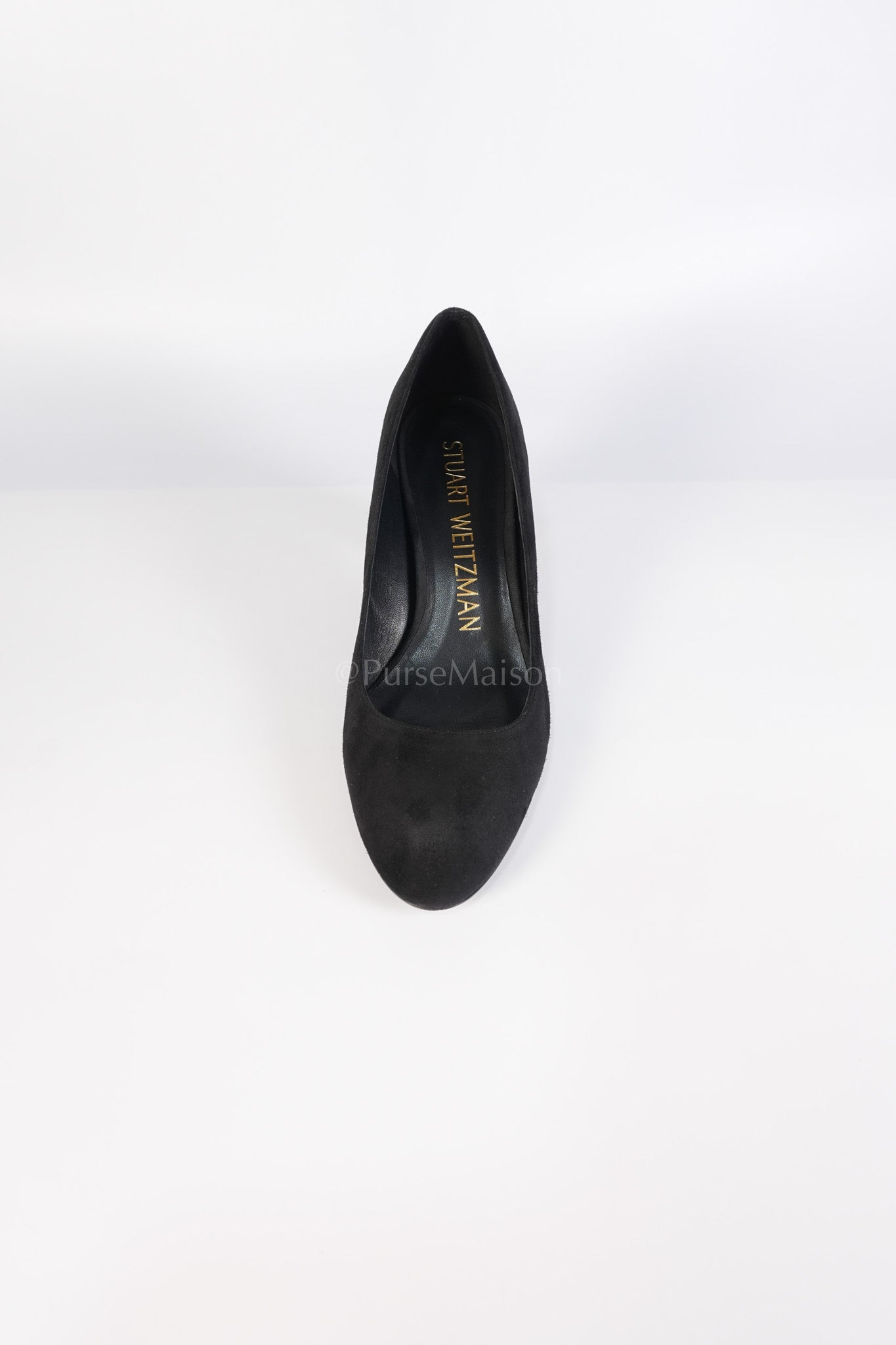 Black Suede Pumps Size 37 EU(23.5cm) | Purse Maison Luxury Bags Shop