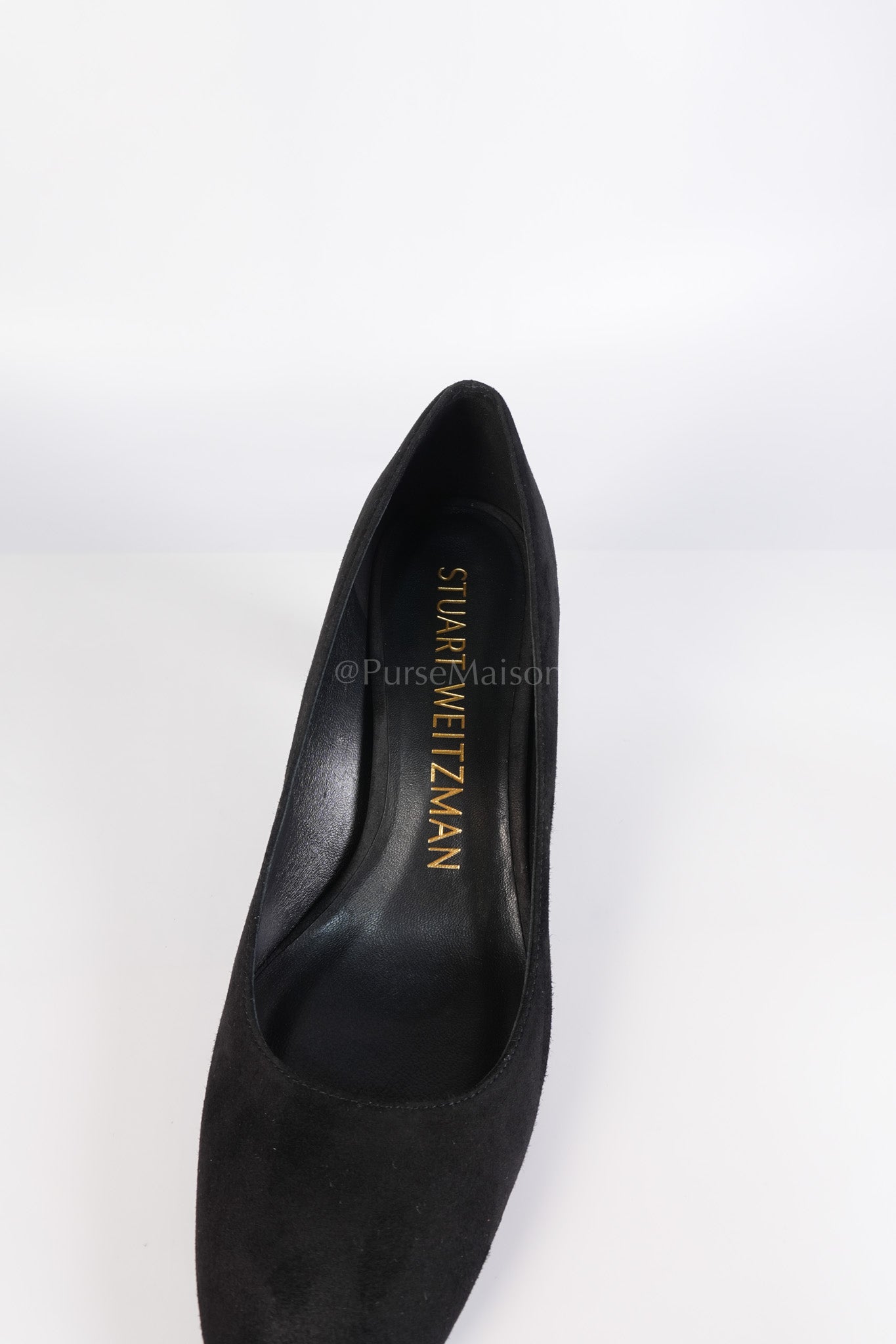 Black Suede Pumps Size 37 EU(23.5cm) | Purse Maison Luxury Bags Shop