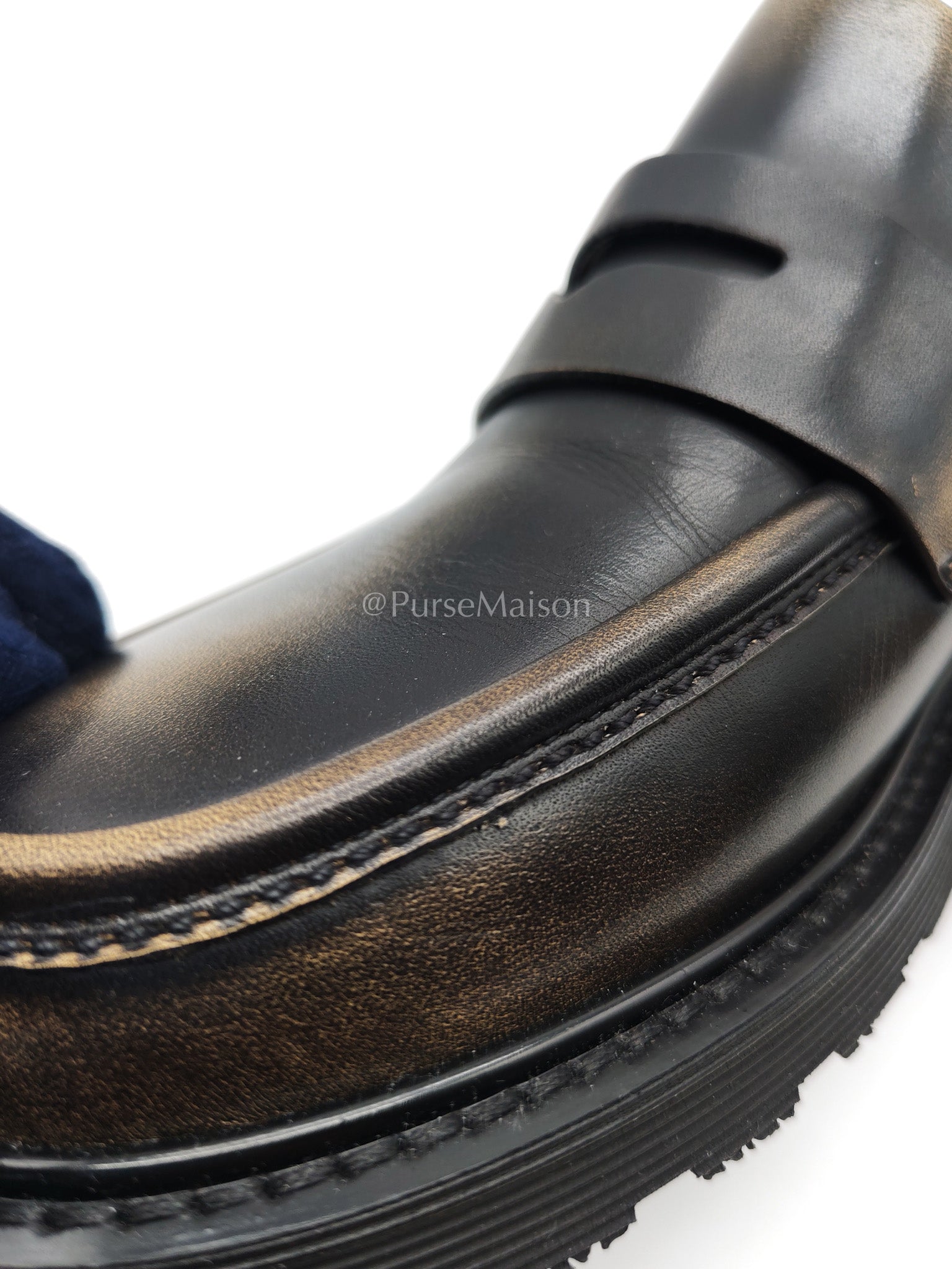 Blaze Leather Loafer Size (7 US/37 EU/23.5 cm) | Purse Maison Luxury Bags Shop