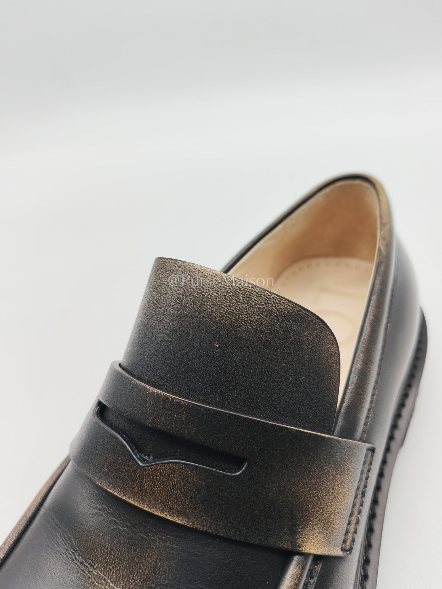 Blaze Leather Loafer Size (7 US/37 EU/23.5 cm) | Purse Maison Luxury Bags Shop