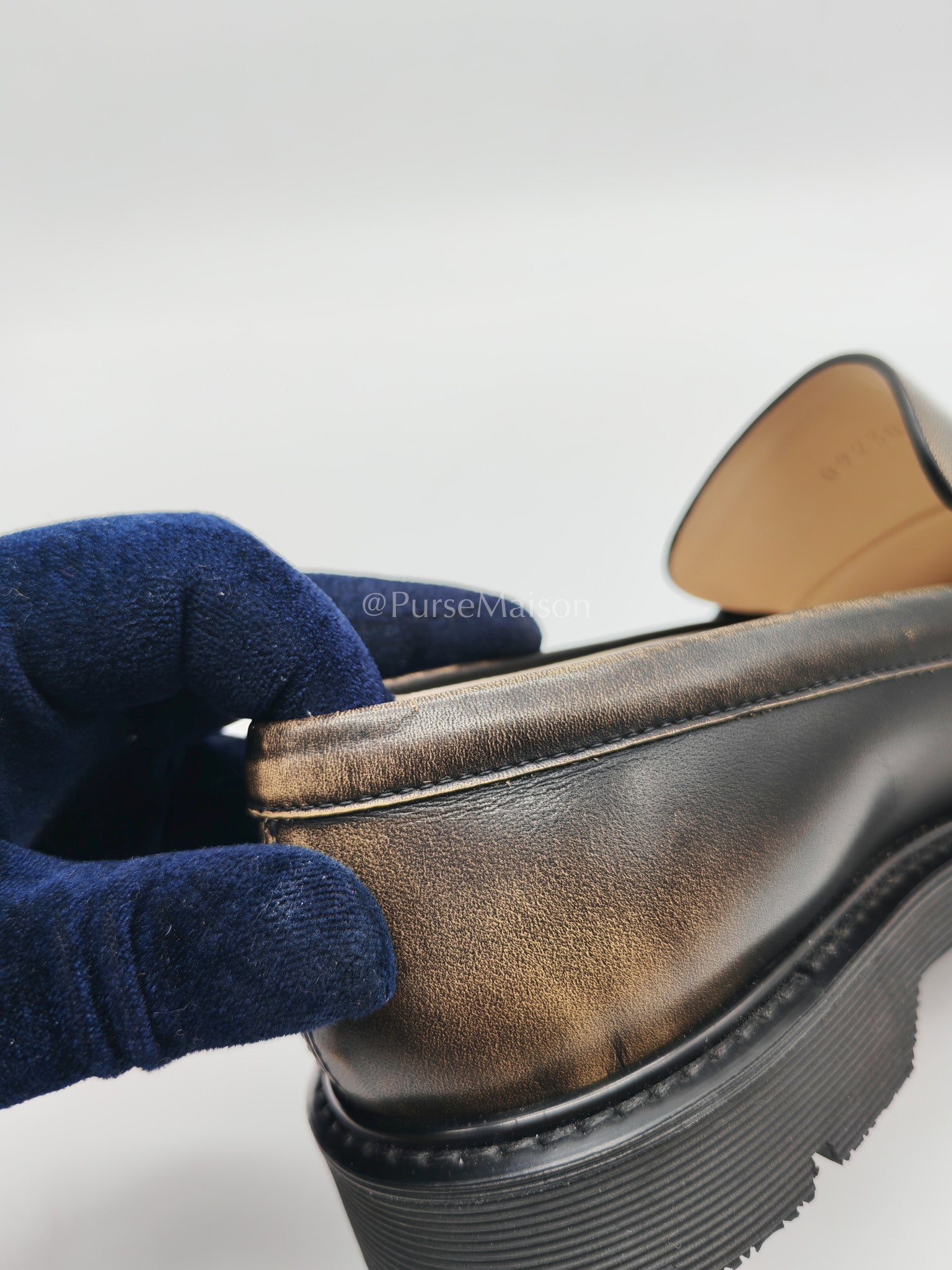 Blaze Leather Loafer Size (7 US/37 EU/23.5 cm) | Purse Maison Luxury Bags Shop