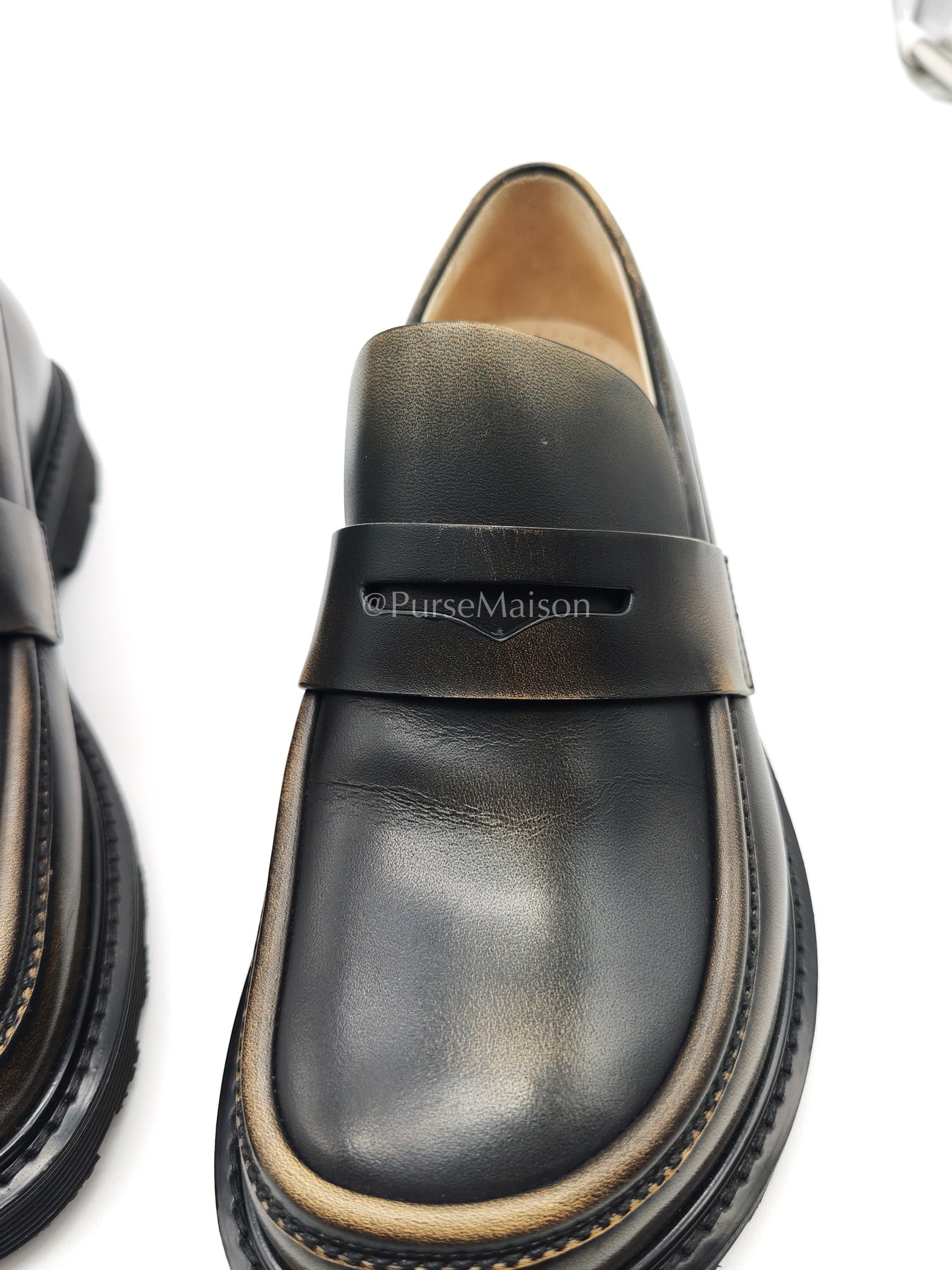 Blaze Leather Loafer Size (7 US/37 EU/23.5 cm) | Purse Maison Luxury Bags Shop