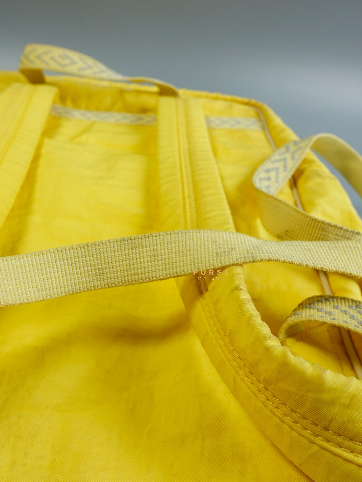 Blind for Love Interlocking GG Logo Yellow Backpack | Purse Maison Luxury Bags Shop