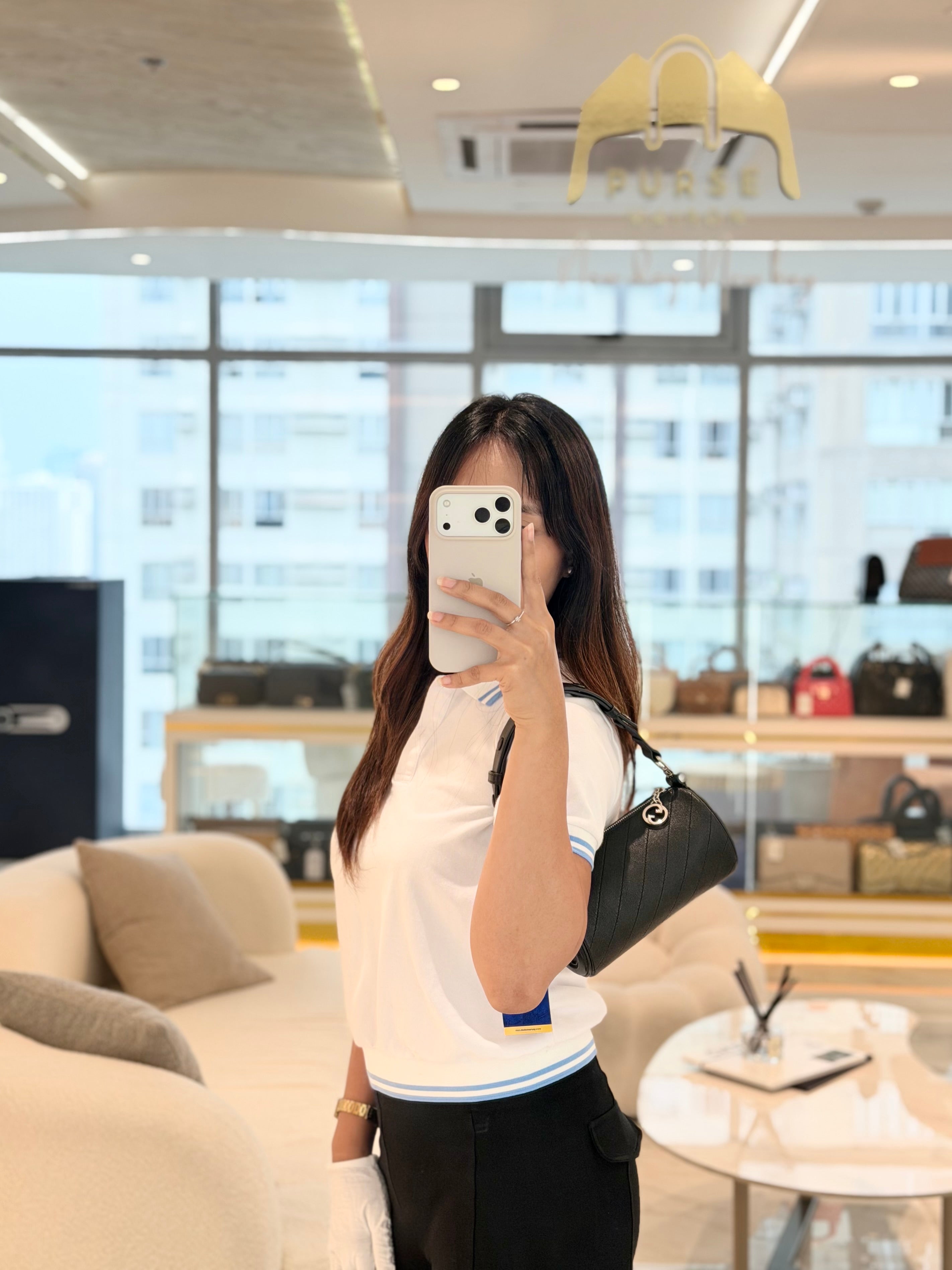 Blondie Mini Barrel Bag in Black Calfskin Leather Shoulder Bag | Purse Maison Luxury Bags Shop