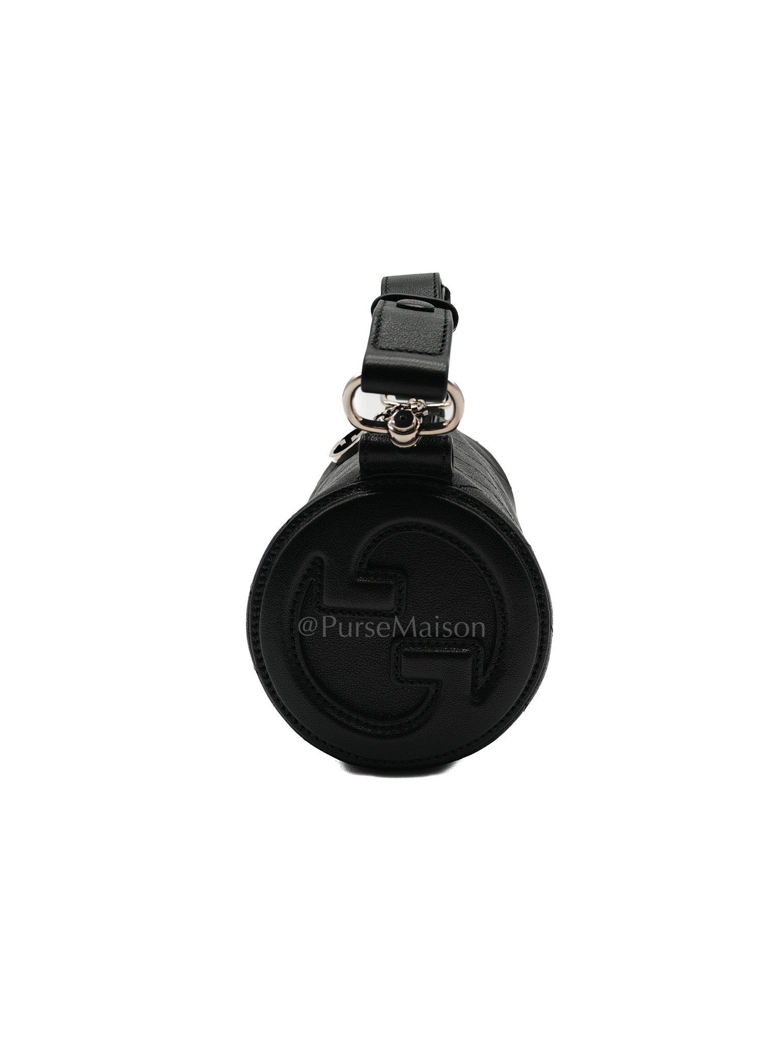 Blondie Mini Barrel Bag in Black Calfskin Leather Shoulder Bag | Purse Maison Luxury Bags Shop