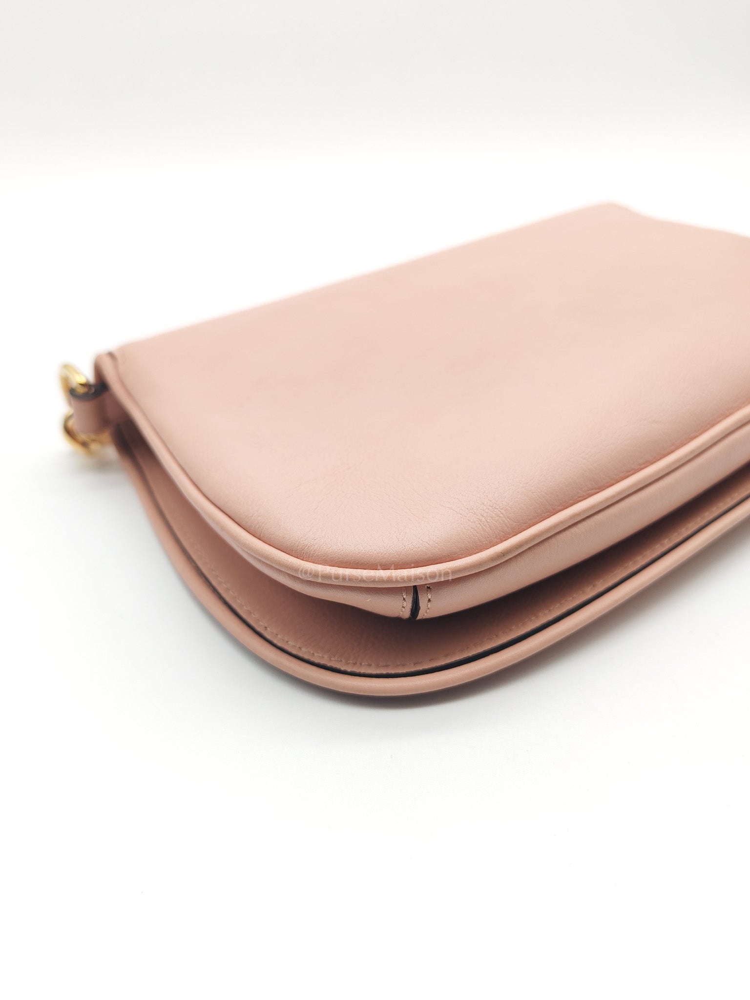 Blondie Shoulder Bag in Powder Pink Interlocking G Emblem Calfskin Leather | Purse Maison Luxury Bags Shop