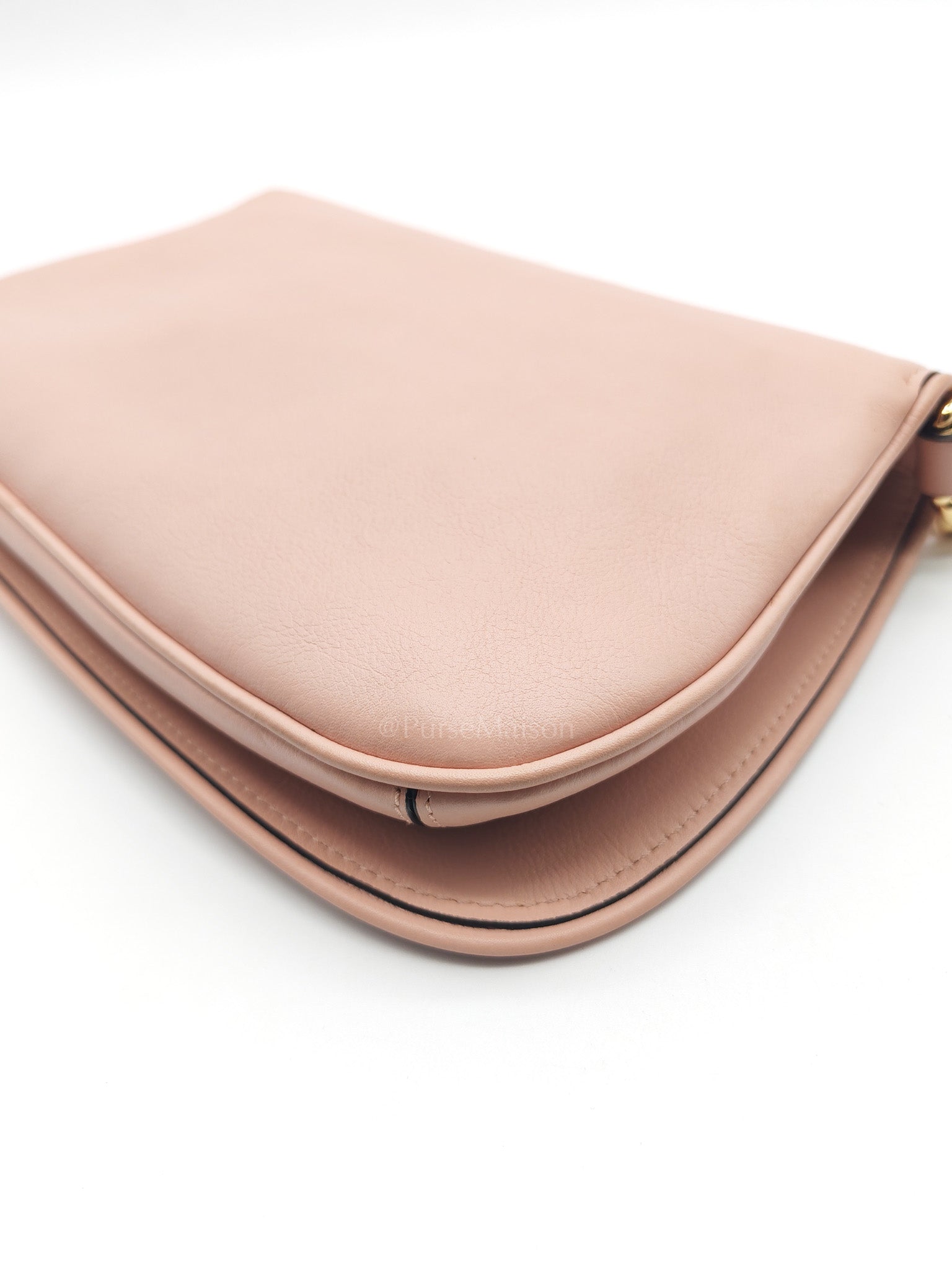 Blondie Shoulder Bag in Powder Pink Interlocking G Emblem Calfskin Leather | Purse Maison Luxury Bags Shop