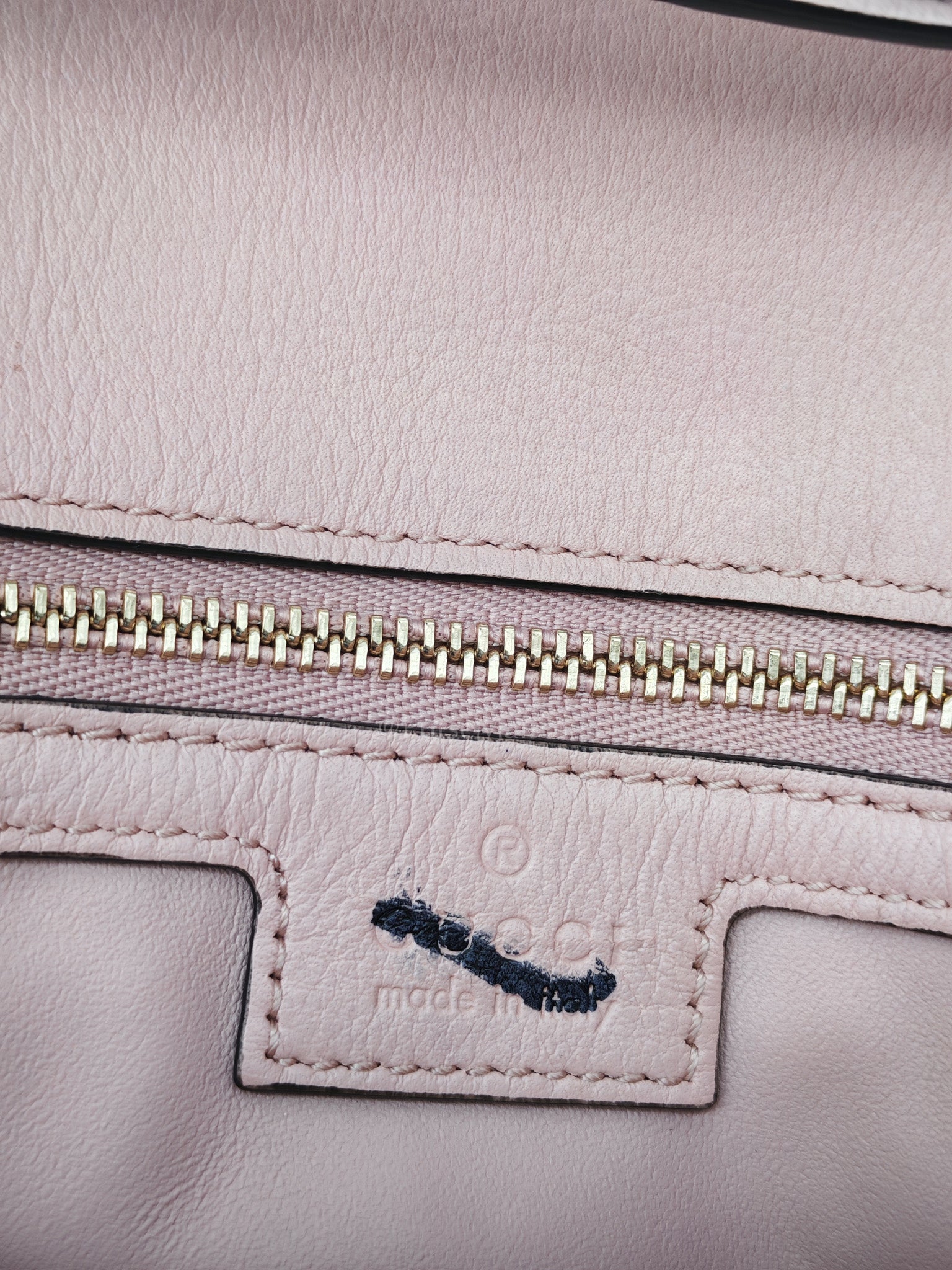Blondie Shoulder Bag in Powder Pink Interlocking G Emblem Calfskin Leather | Purse Maison Luxury Bags Shop