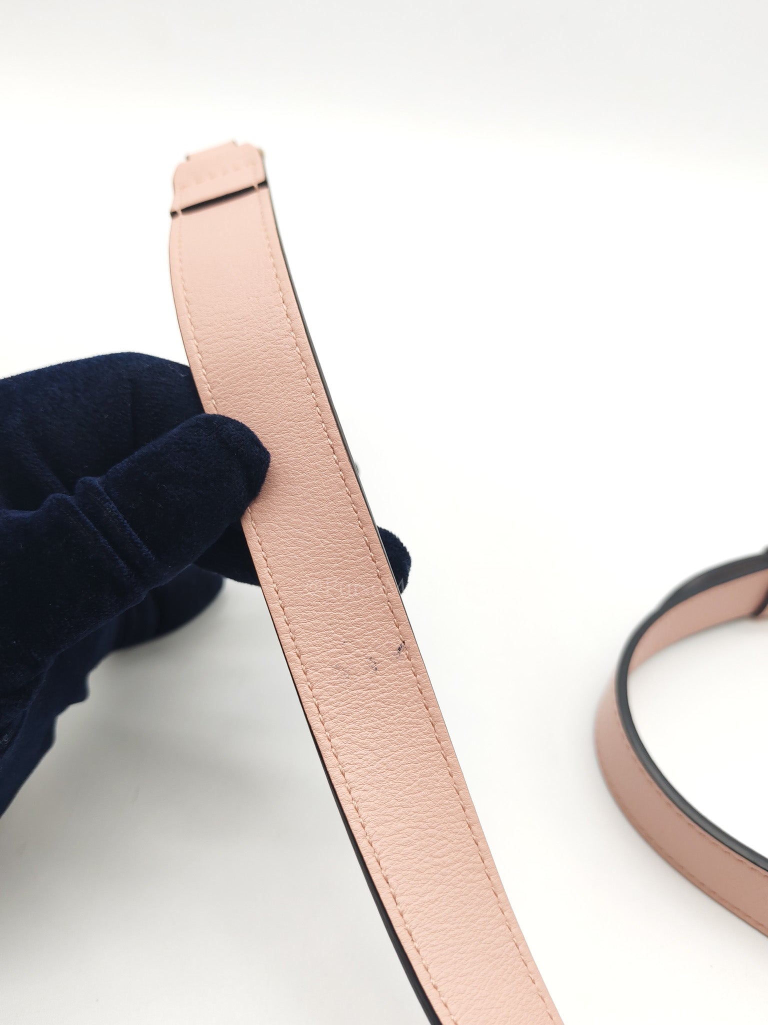 Blondie Shoulder Bag in Powder Pink Interlocking G Emblem Calfskin Leather | Purse Maison Luxury Bags Shop