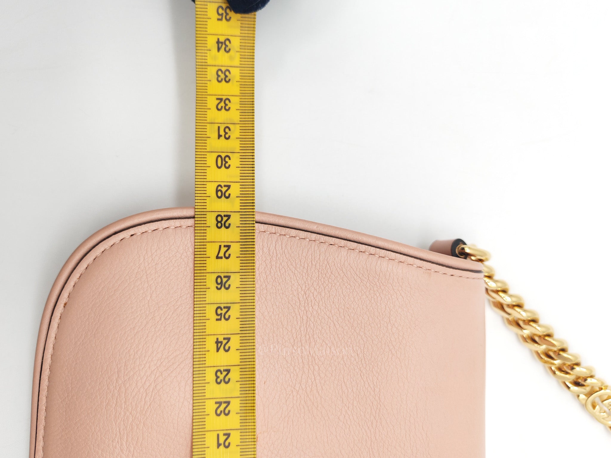 Blondie Shoulder Bag in Powder Pink Interlocking G Emblem Calfskin Leather | Purse Maison Luxury Bags Shop