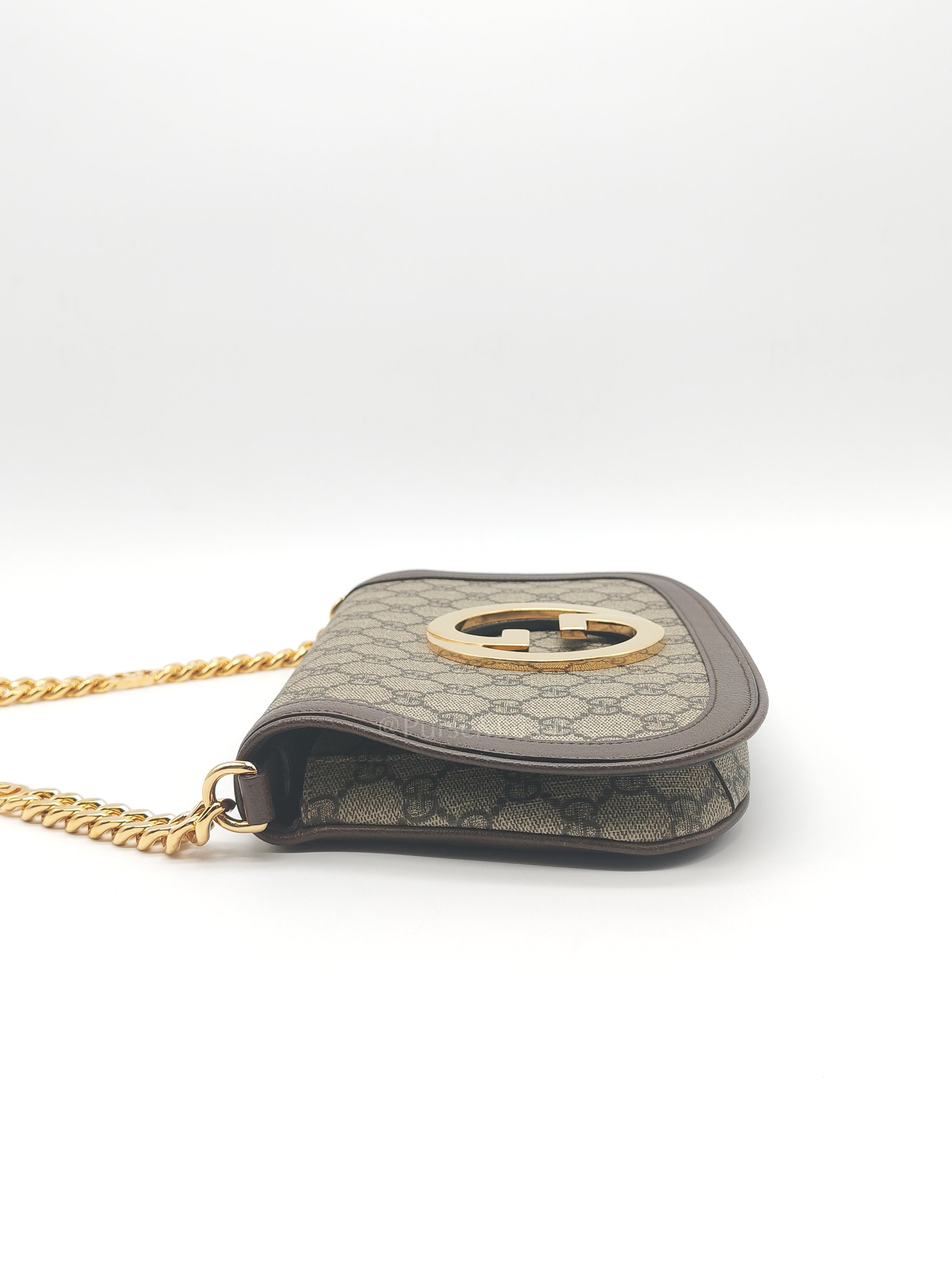 Blondie Shoulder Bag Small in GG Supreme Canvas & Gold Hardware | Purse Maison Luxury Bags Shop