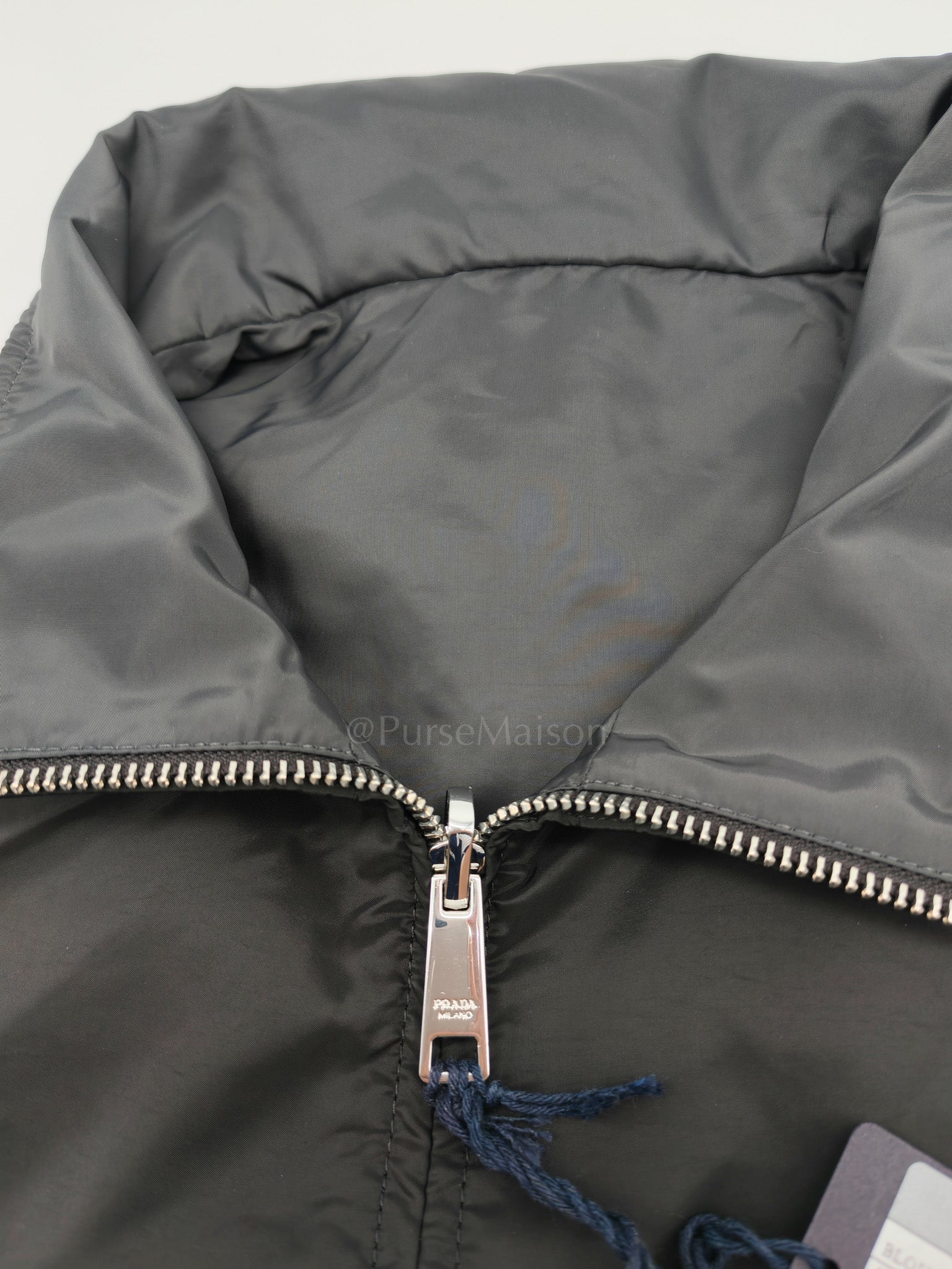 Blouson Reversible Black Nylon Jacket Size 52 | Purse Maison Luxury Bags Shop