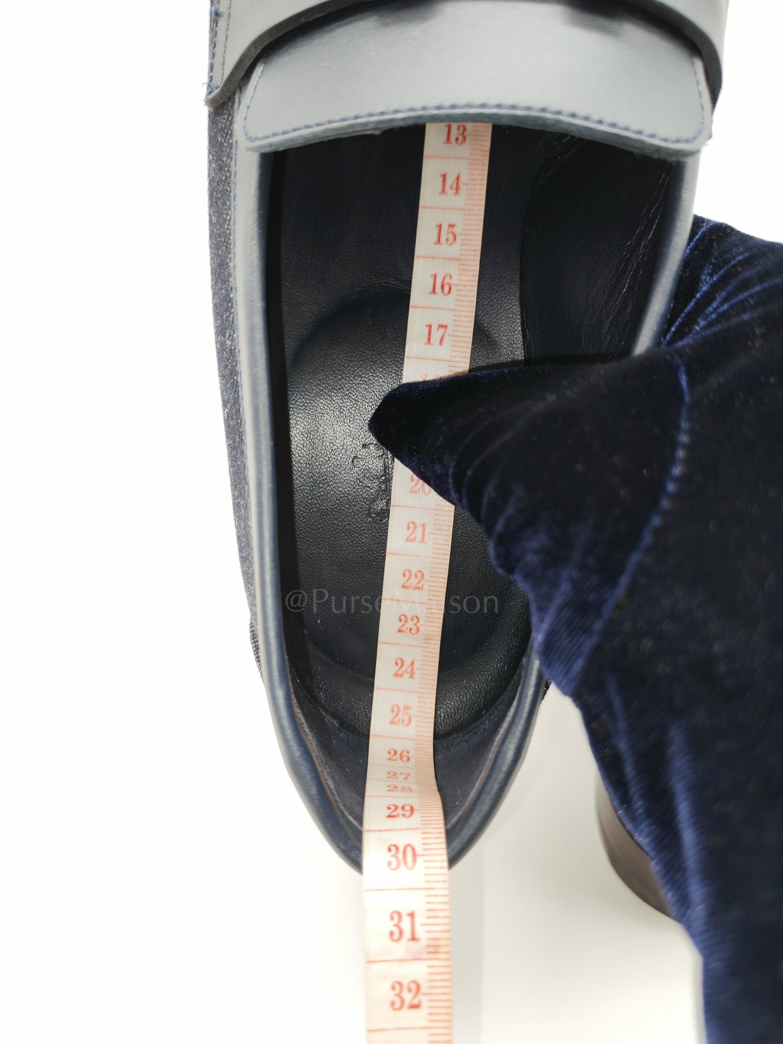 Blue Royale Denim Loafer Size 37 EU (25cm) | Purse Maison Luxury Bags Shop