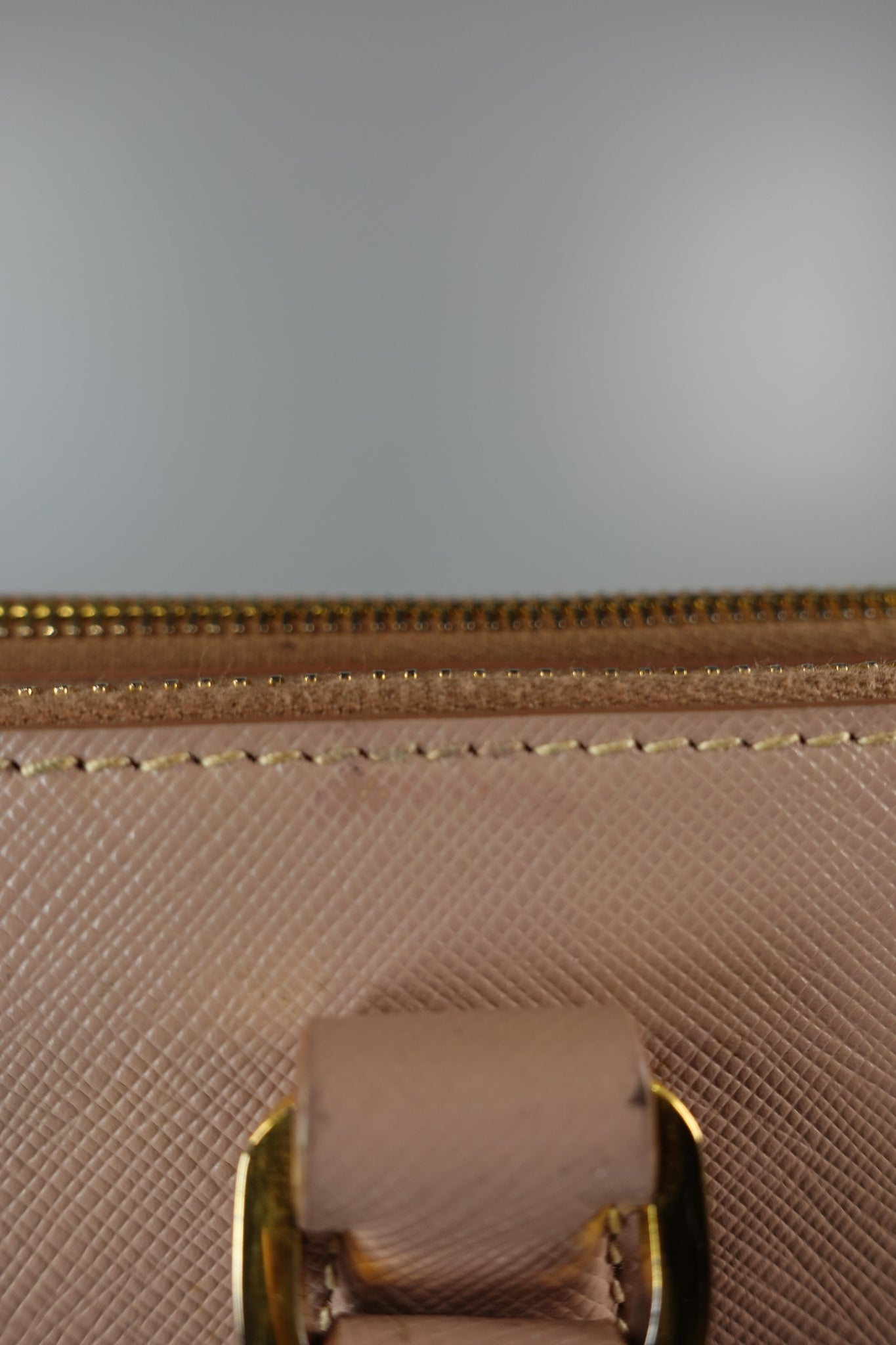 BN1786 Galleria Double Zip Large in Cammeo Saffiano Lux | Purse Maison Luxury Bags Shop