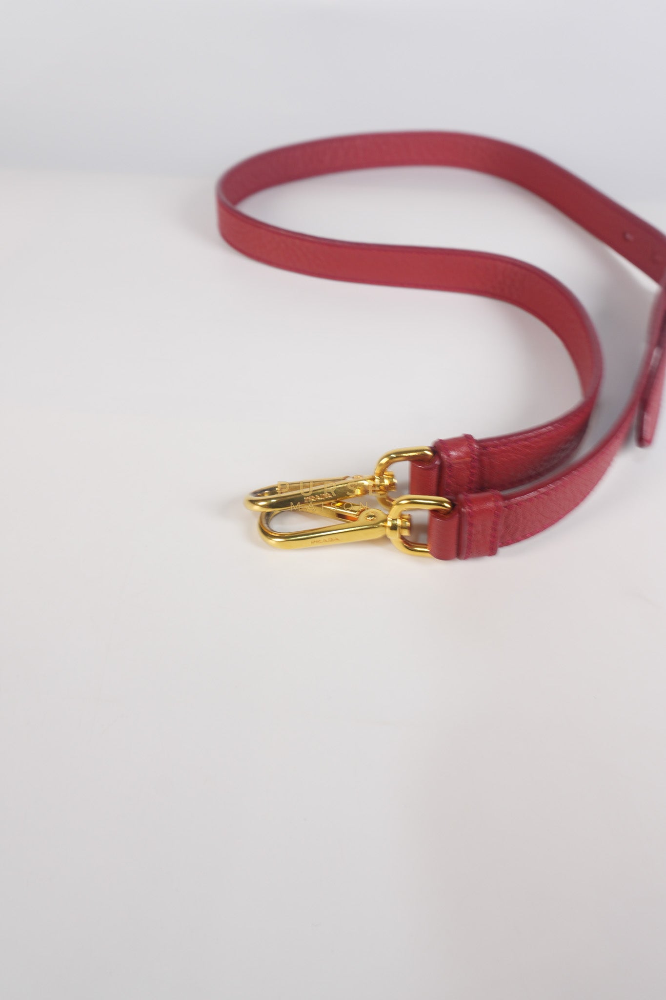 BN2423 Vitello Daino Rosso Leather Top Handle Bag | Purse Maison Luxury Bags Shop