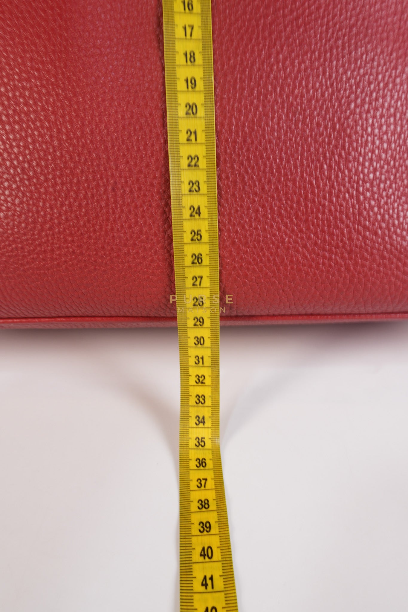 BN2423 Vitello Daino Rosso Leather Top Handle Bag | Purse Maison Luxury Bags Shop