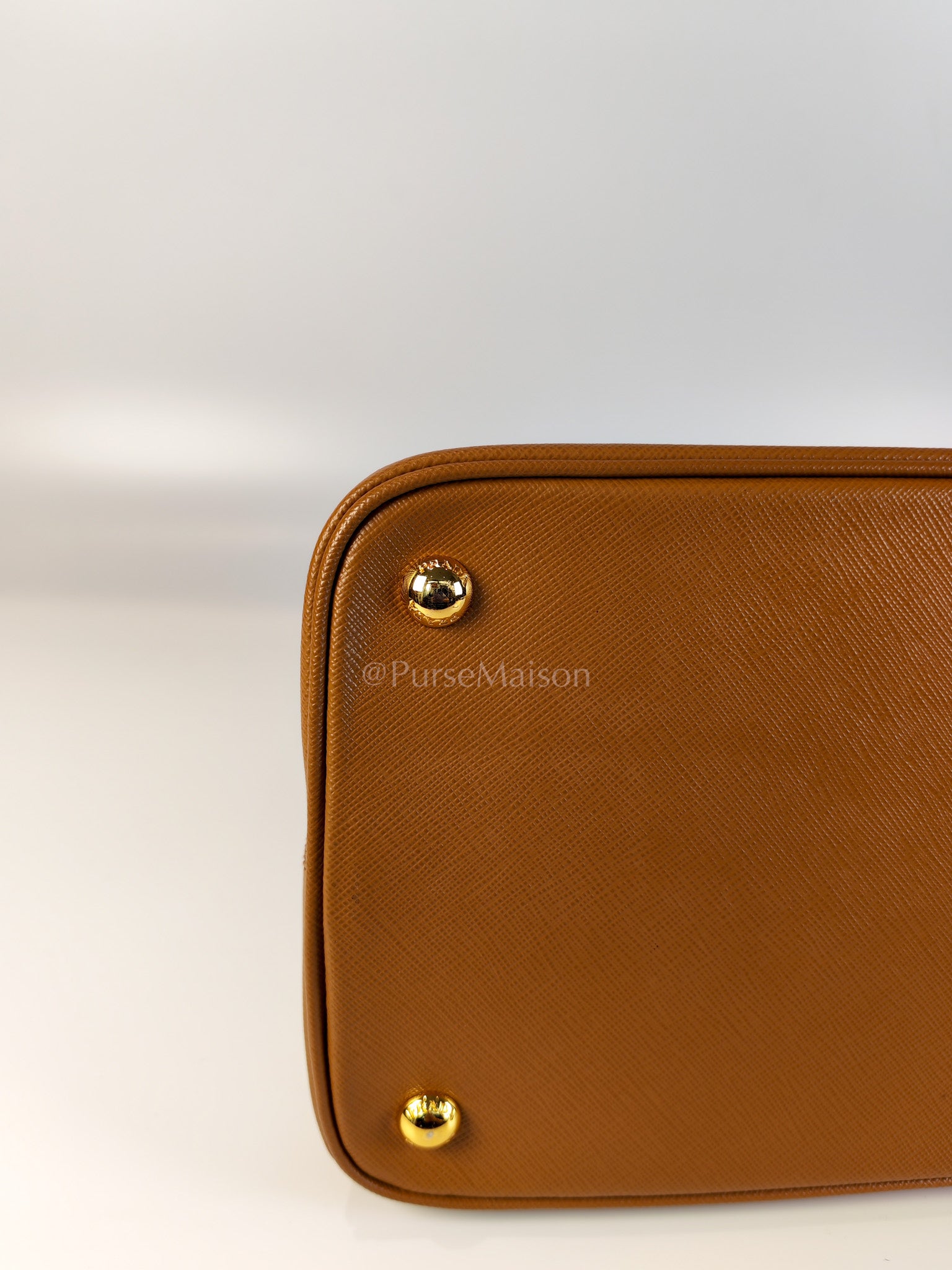 BN2538 Promenade 2Way Bag in Caramel Saffiano Lux Leather Gold Hardware | Purse Maison Luxury Bags Shop