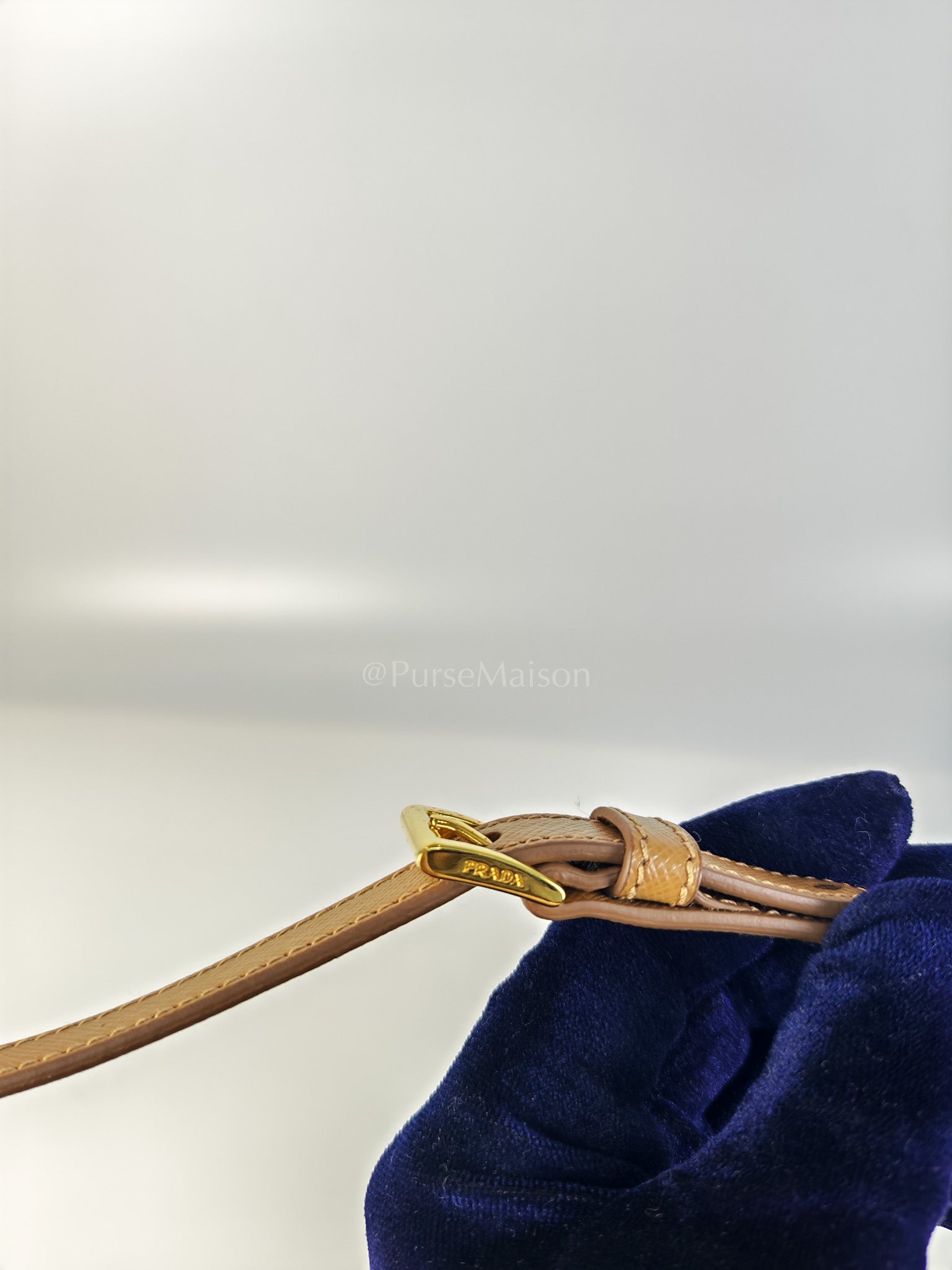 BN2538 Promenade 2Way Bag in Caramel Saffiano Lux Leather Gold Hardware | Purse Maison Luxury Bags Shop