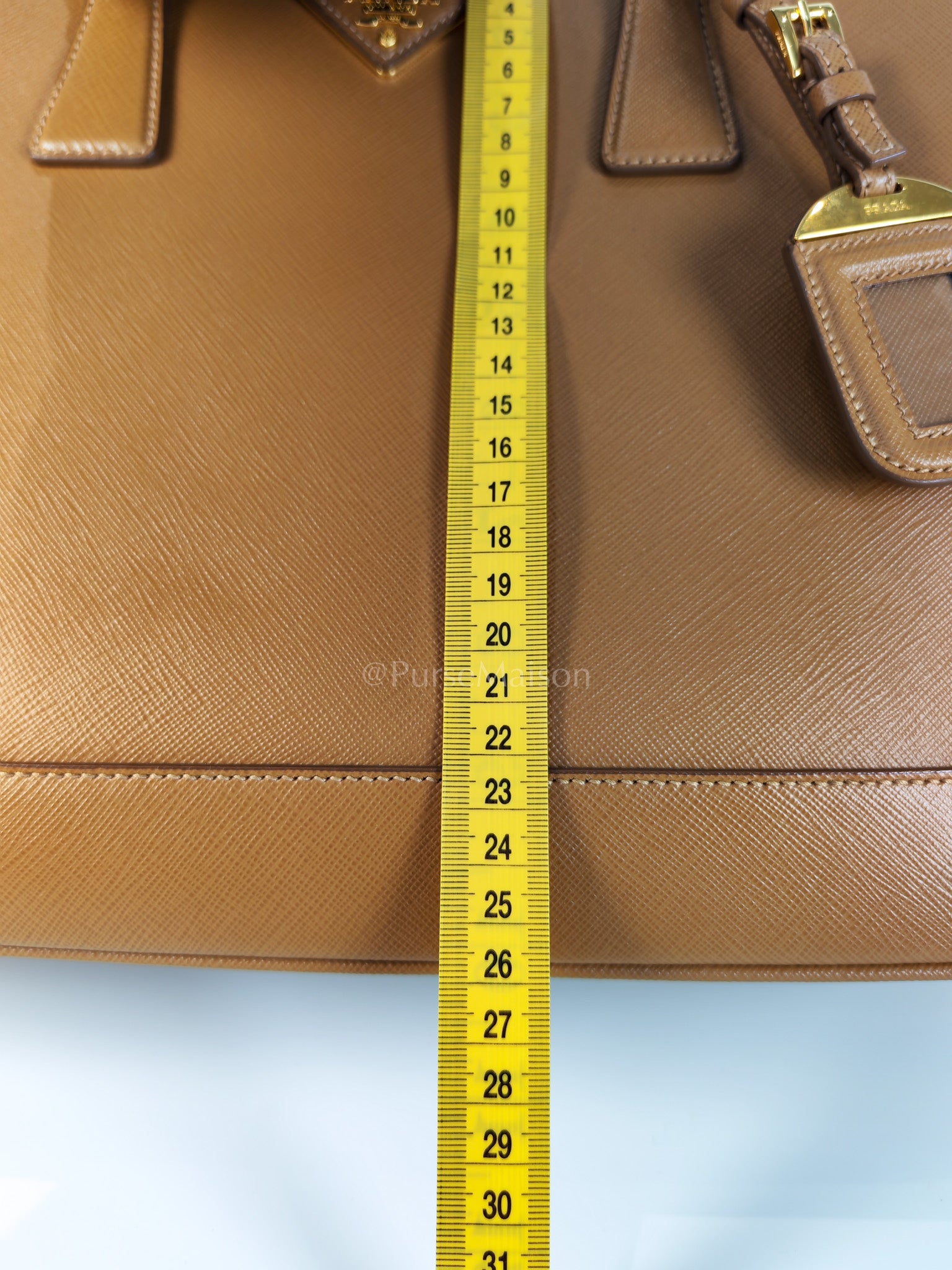 BN2538 Promenade 2Way Bag in Caramel Saffiano Lux Leather Gold Hardware | Purse Maison Luxury Bags Shop