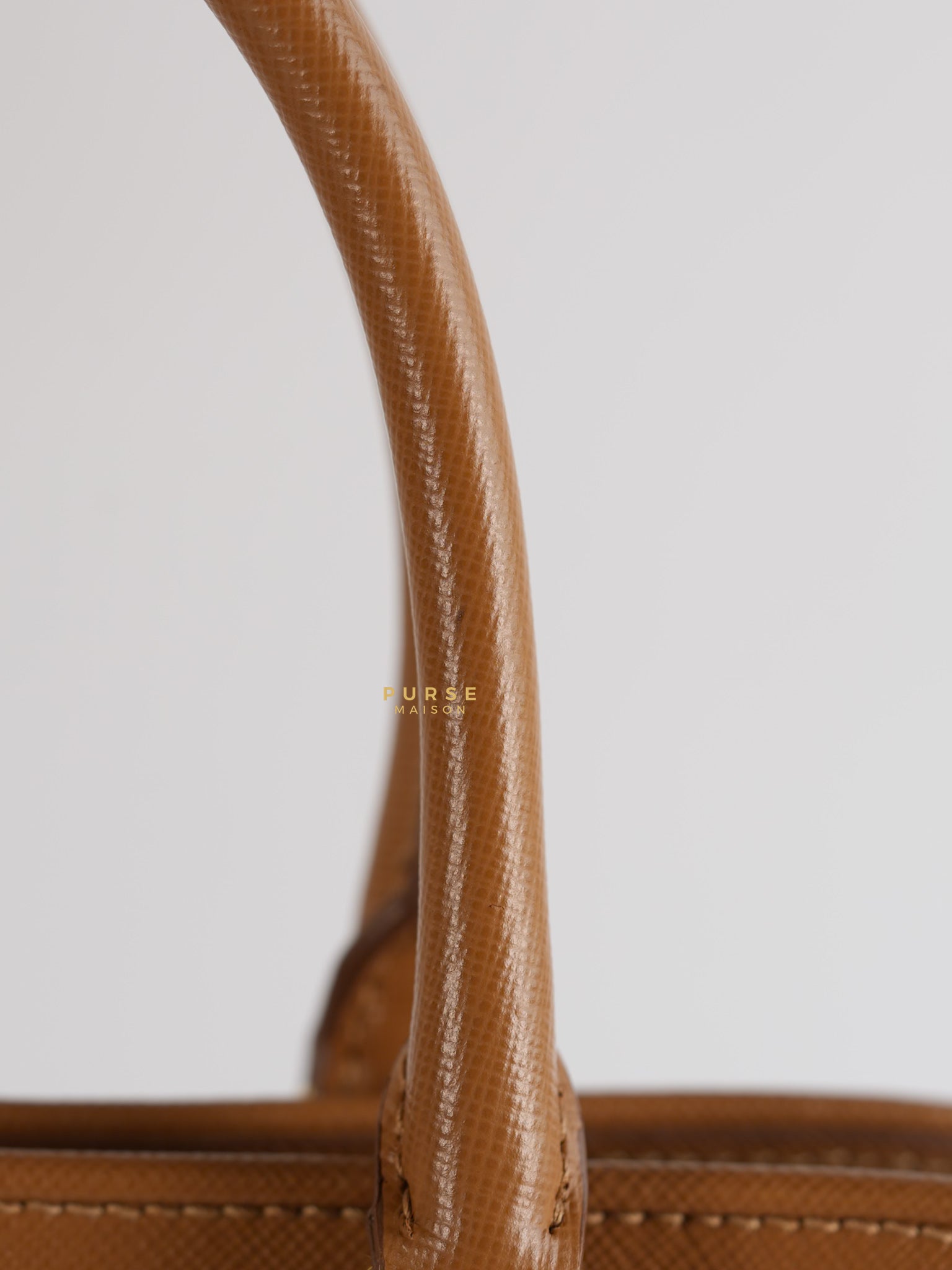 BN2538 Promenade 2Way Bag Saffiano Lux Leather in Gold Hardware | Purse Maison Luxury Bags Shop