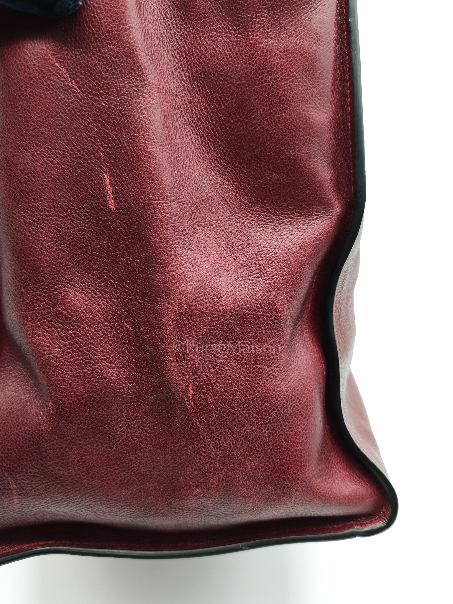 BN2619 Twin Pocket Double Handle Tote Bag in Ametista Glace Calfskin Leather | Purse Maison Luxury Bags Shop