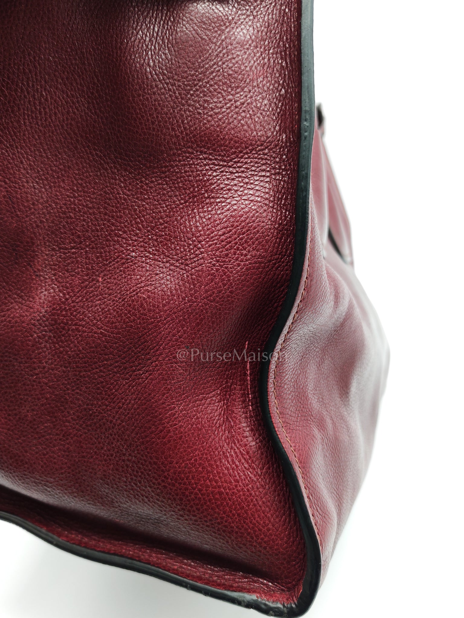 BN2619 Twin Pocket Double Handle Tote Bag in Ametista Glace Calfskin Leather | Purse Maison Luxury Bags Shop